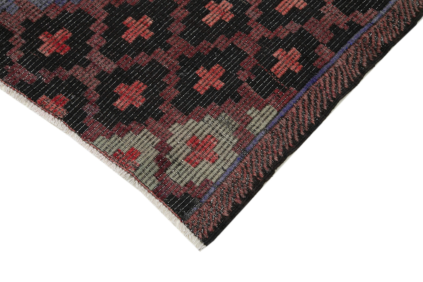 7x10 Brown Vintage Turkish Kilim Rug - 35597