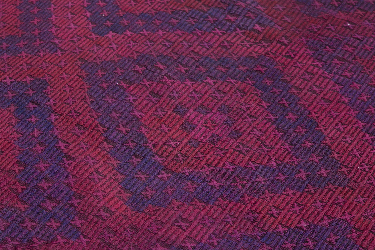 5x11 Purple Vintage Turkish Kilim Rug - 35648