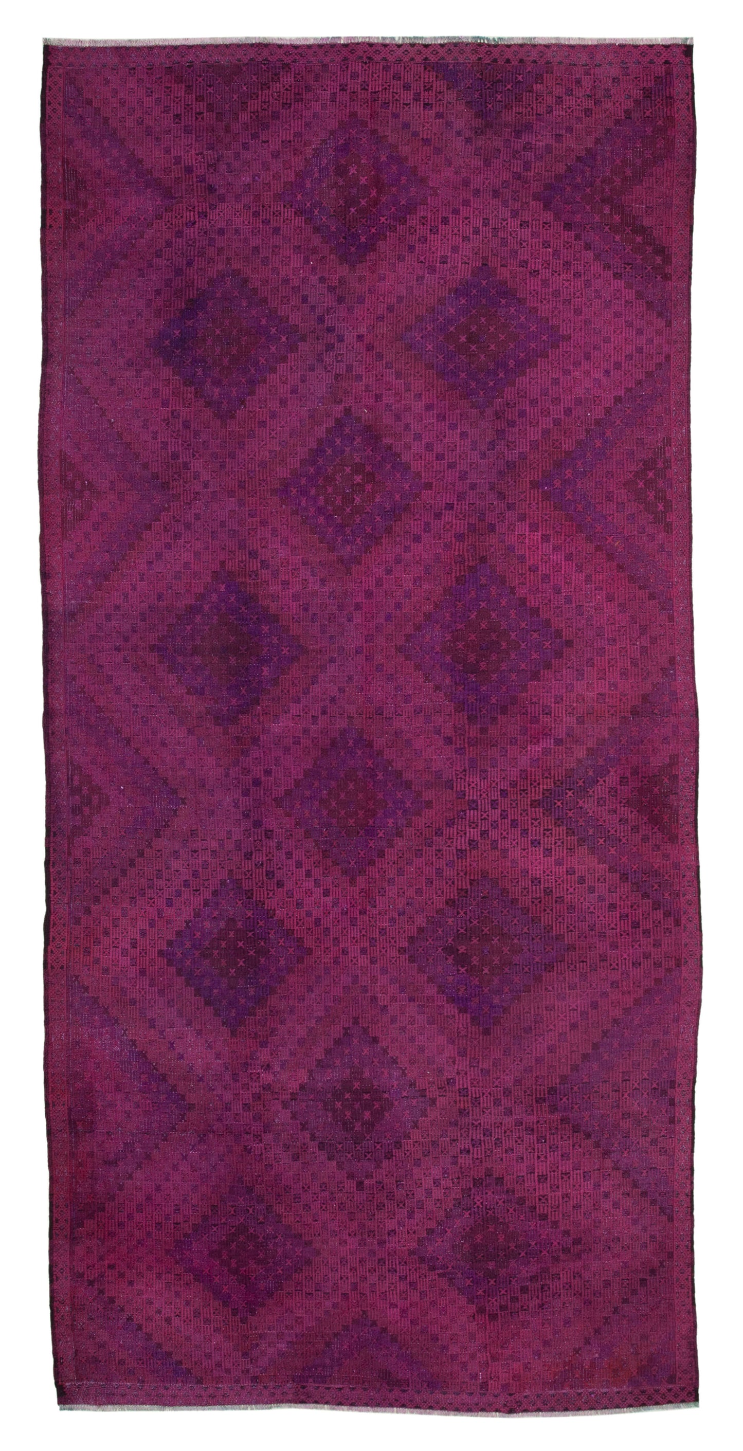 6x12 Purple Vintage Turkish Kilim Rug - 35660