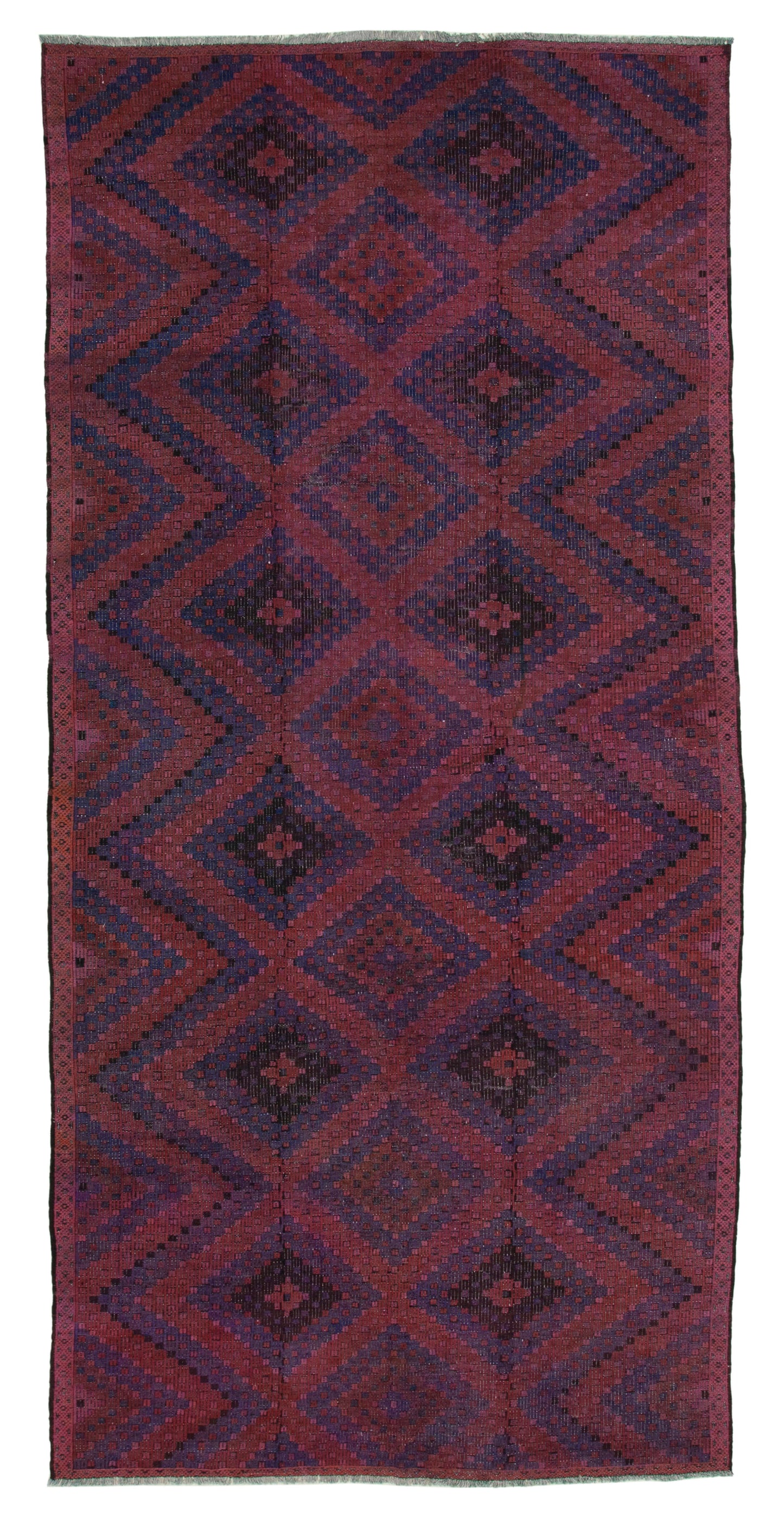 6x12 Red Vintage Turkish Kilim Rug - 35665