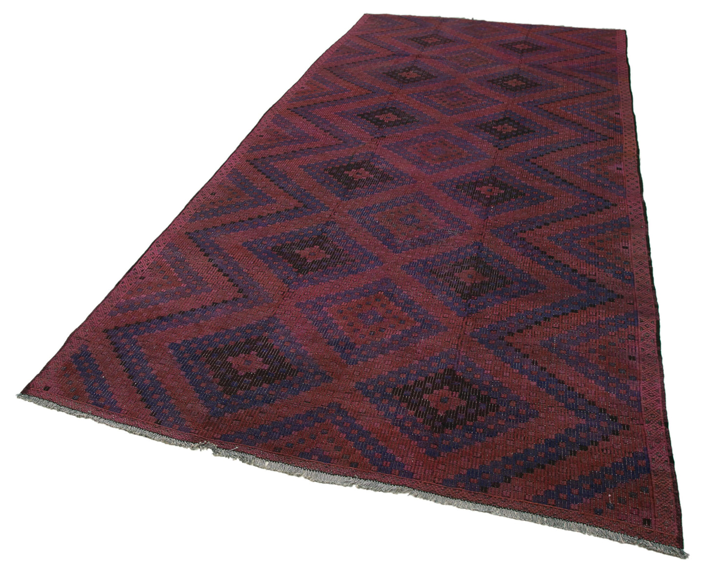 6x12 Red Vintage Turkish Kilim Rug - 35665