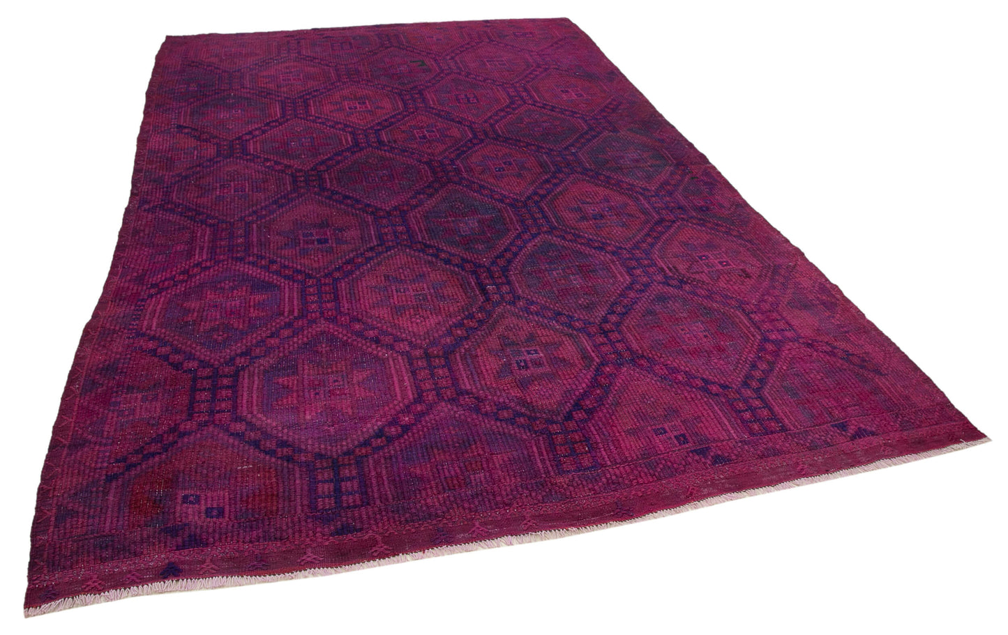 7x10 Pink Vintage Turkish Kilim Rug - 35680