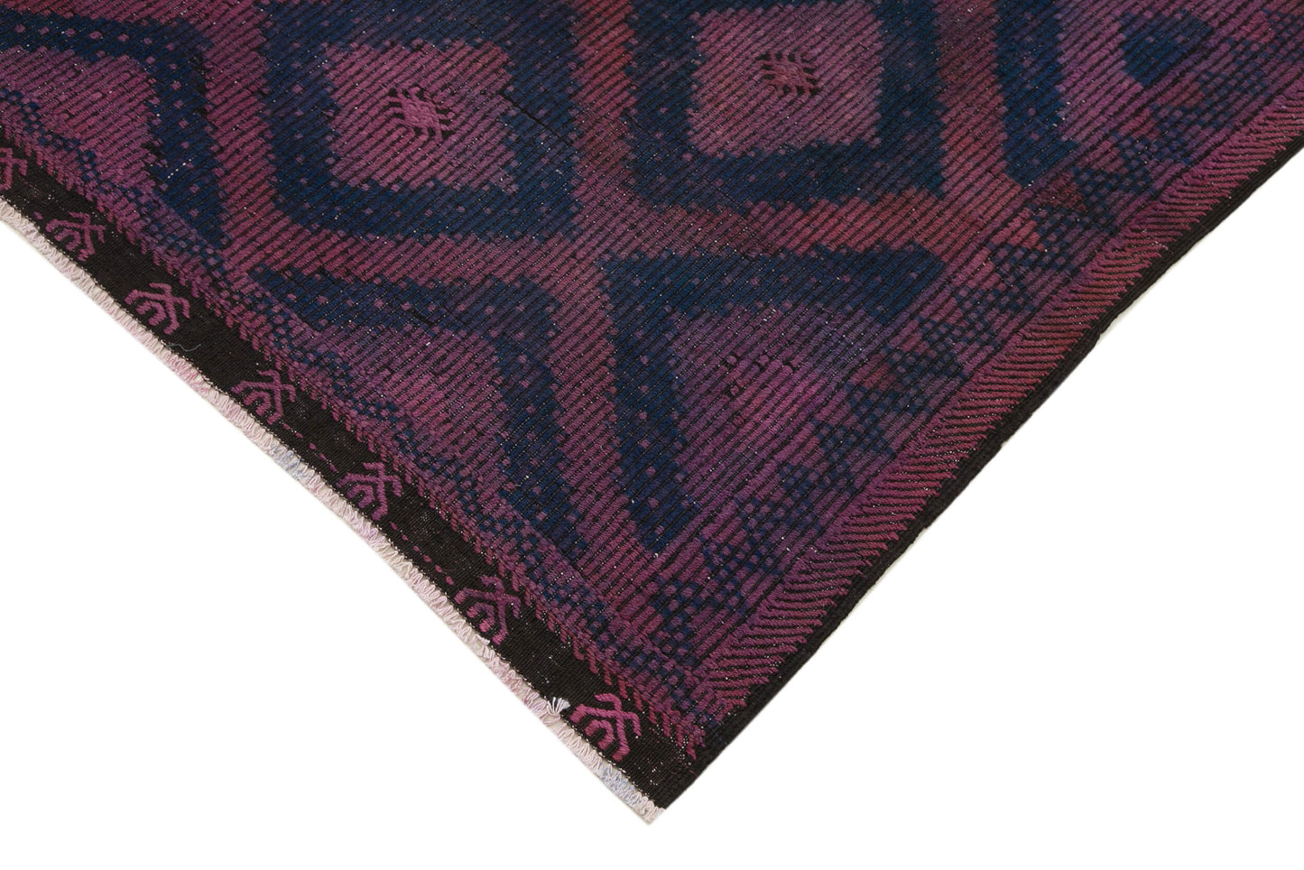 7x12 Pink Vintage Turkish Kilim Rug - 35686