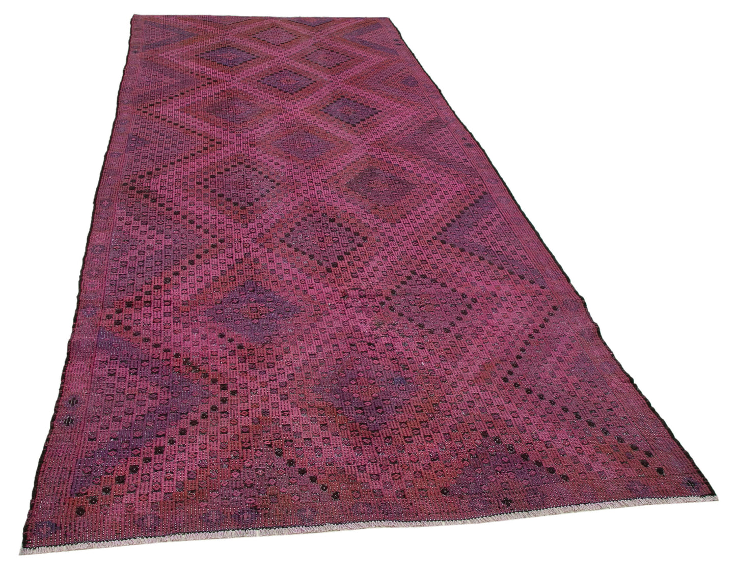 5x12 Pink Vintage Turkish Kilim Rug - 35695