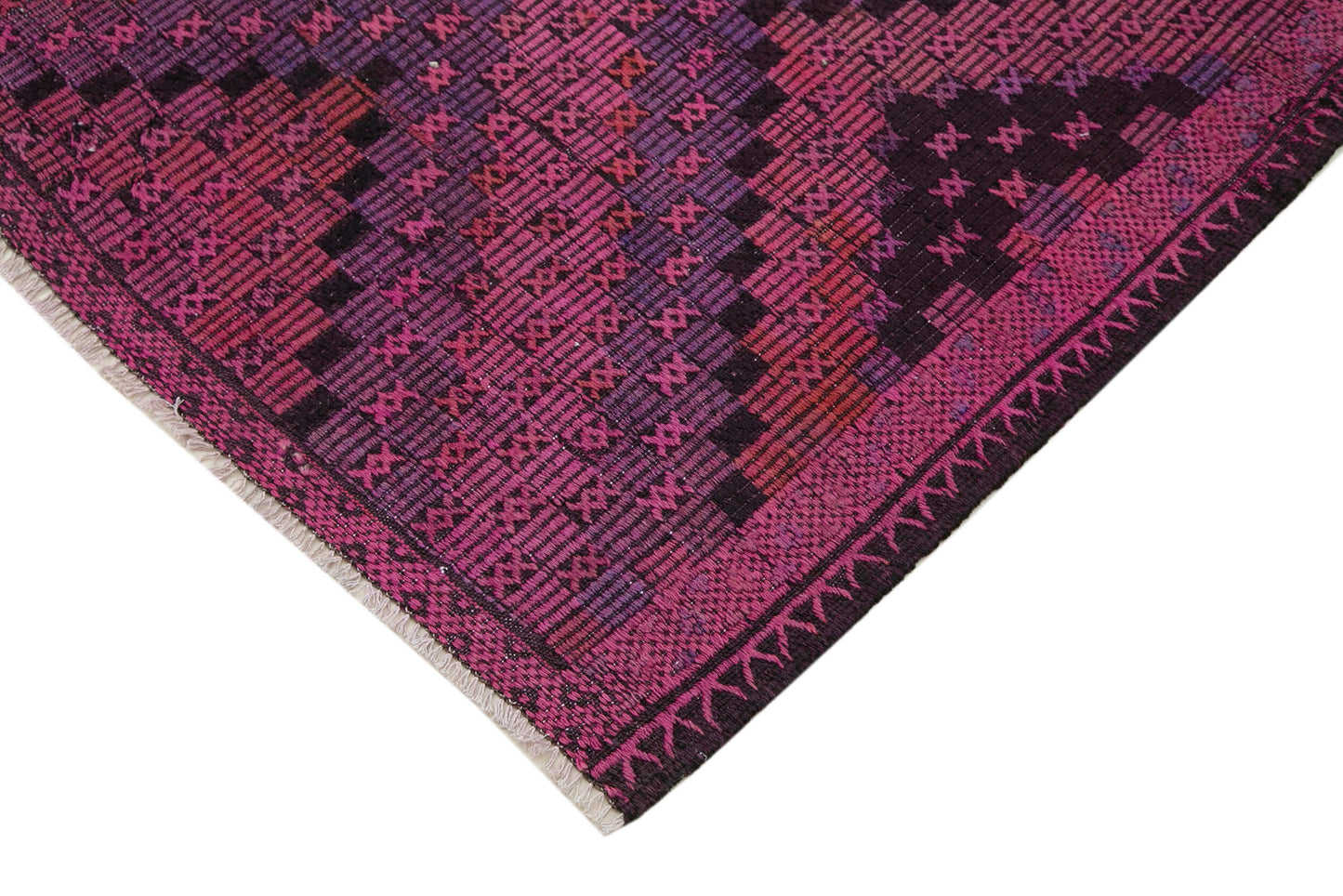 6x9 Pink Vintage Turkish Kilim Rug - 35698