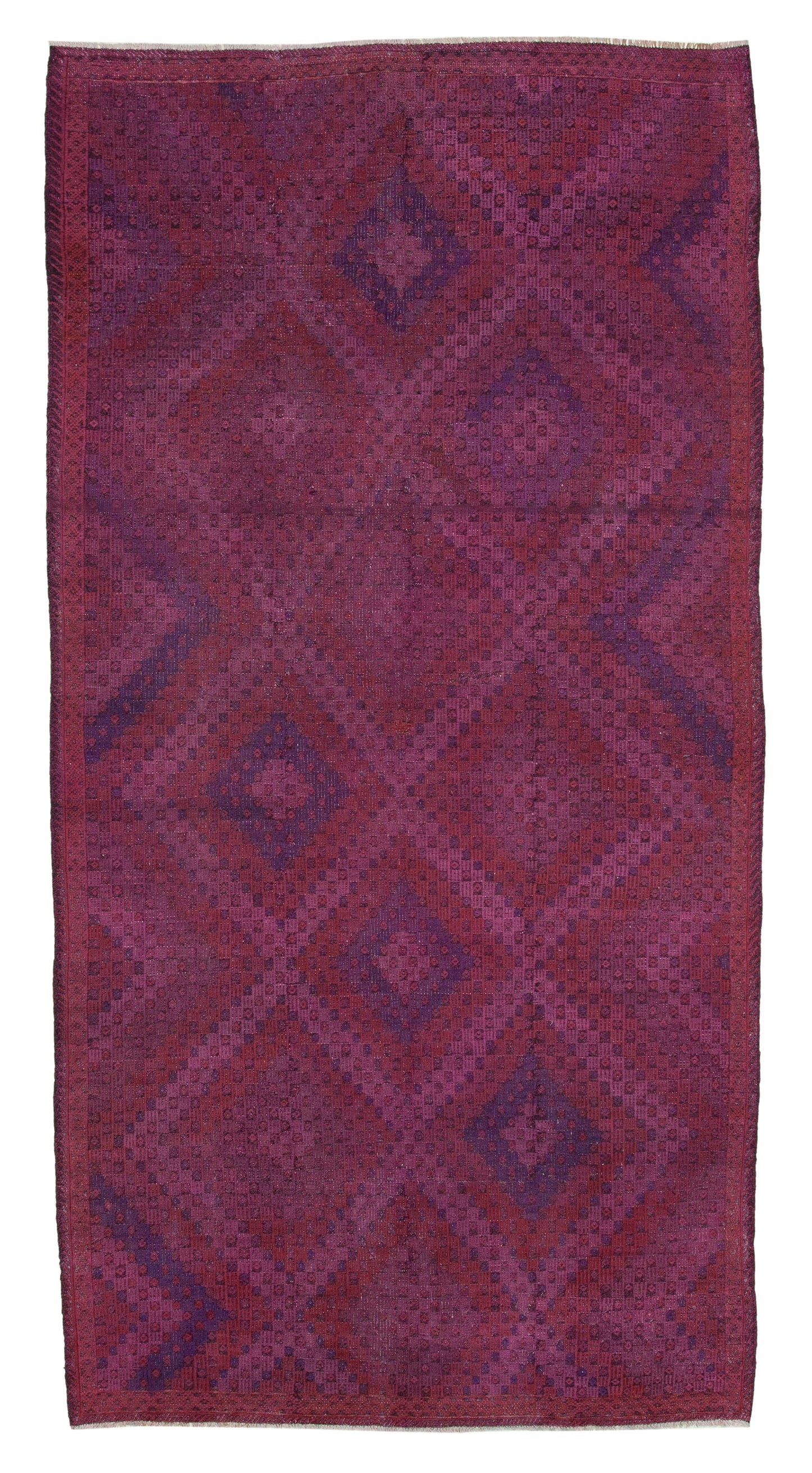 6x11 Pink Vintage Turkish Kilim Rug - 35701