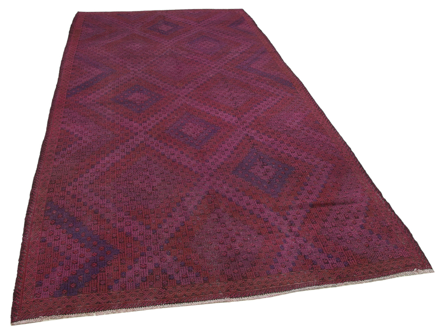 6x11 Pink Vintage Turkish Kilim Rug - 35701