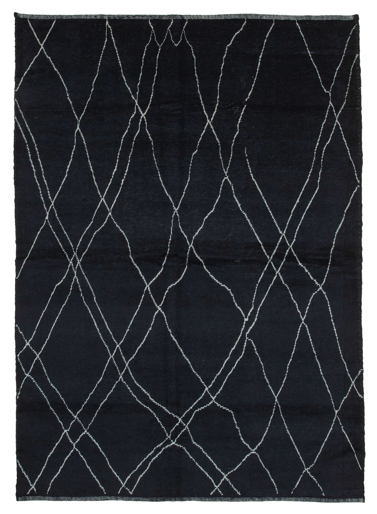 8x11 Black Moroccan Rug - 35735