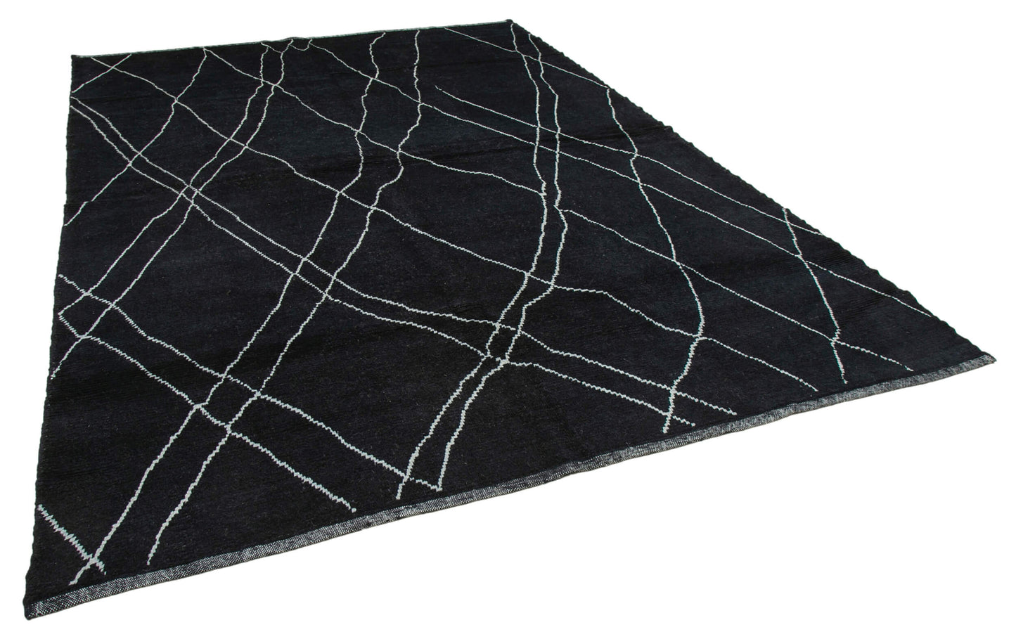 8x11 Black Moroccan Rug - 35735