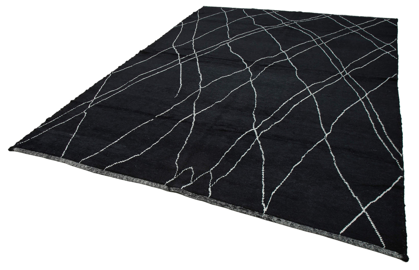 8x11 Black Moroccan Rug - 35735