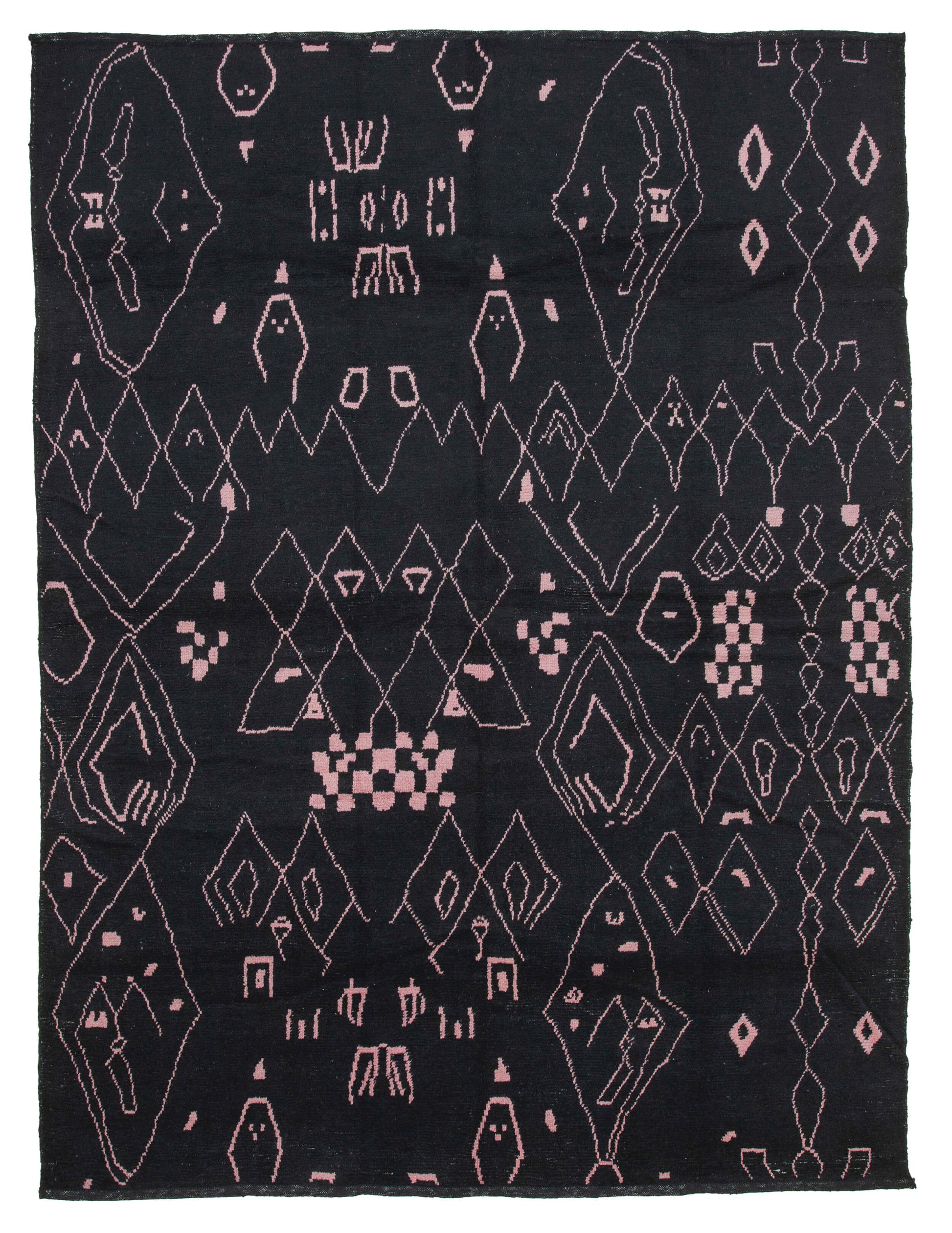 9x12 Black Moroccan Rug - 35745