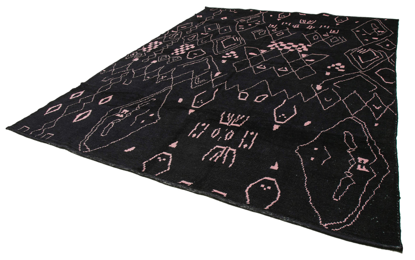 9x12 Black Moroccan Rug - 35745