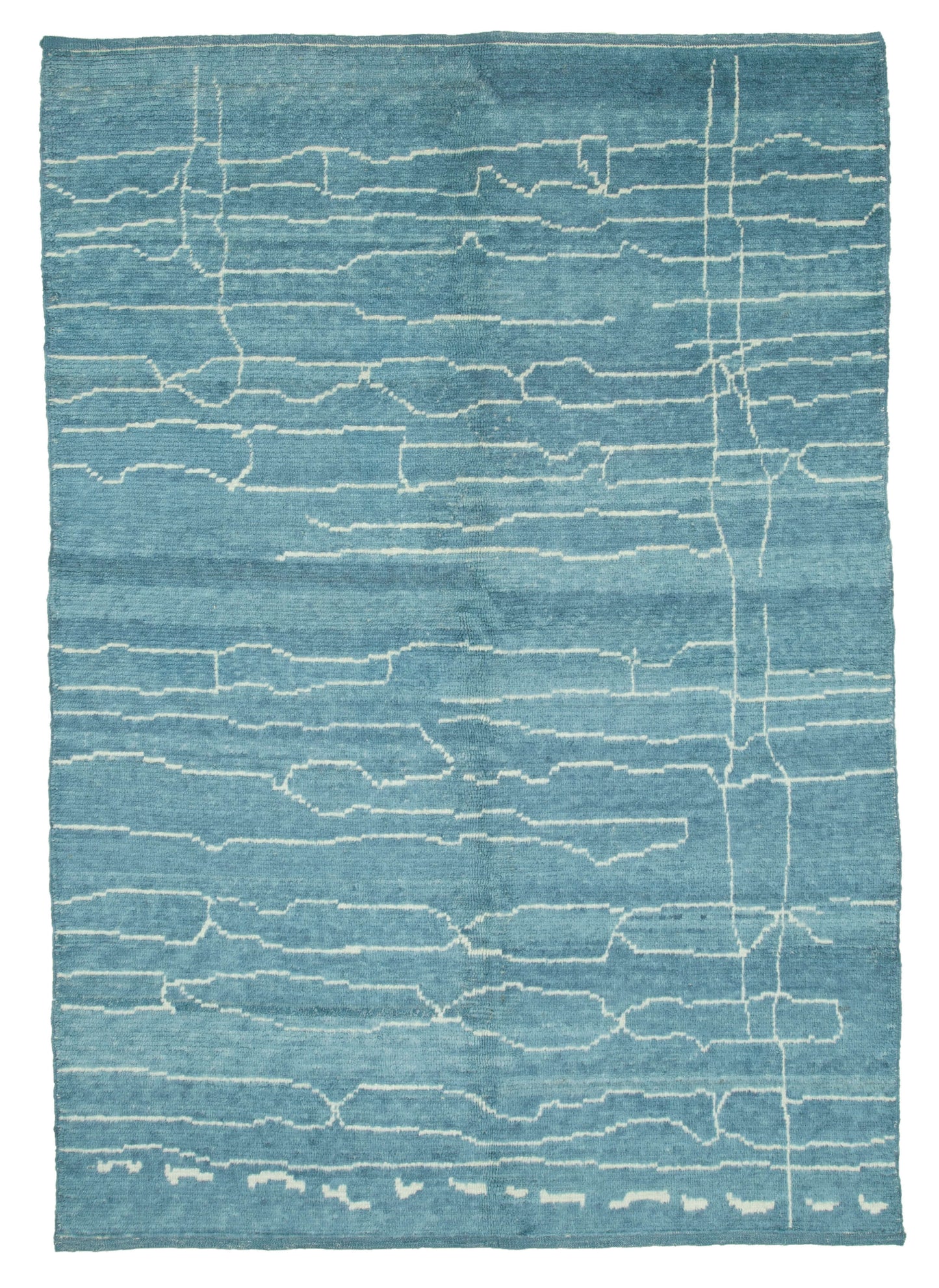 6x9 Blue Moroccan Rug - 35773