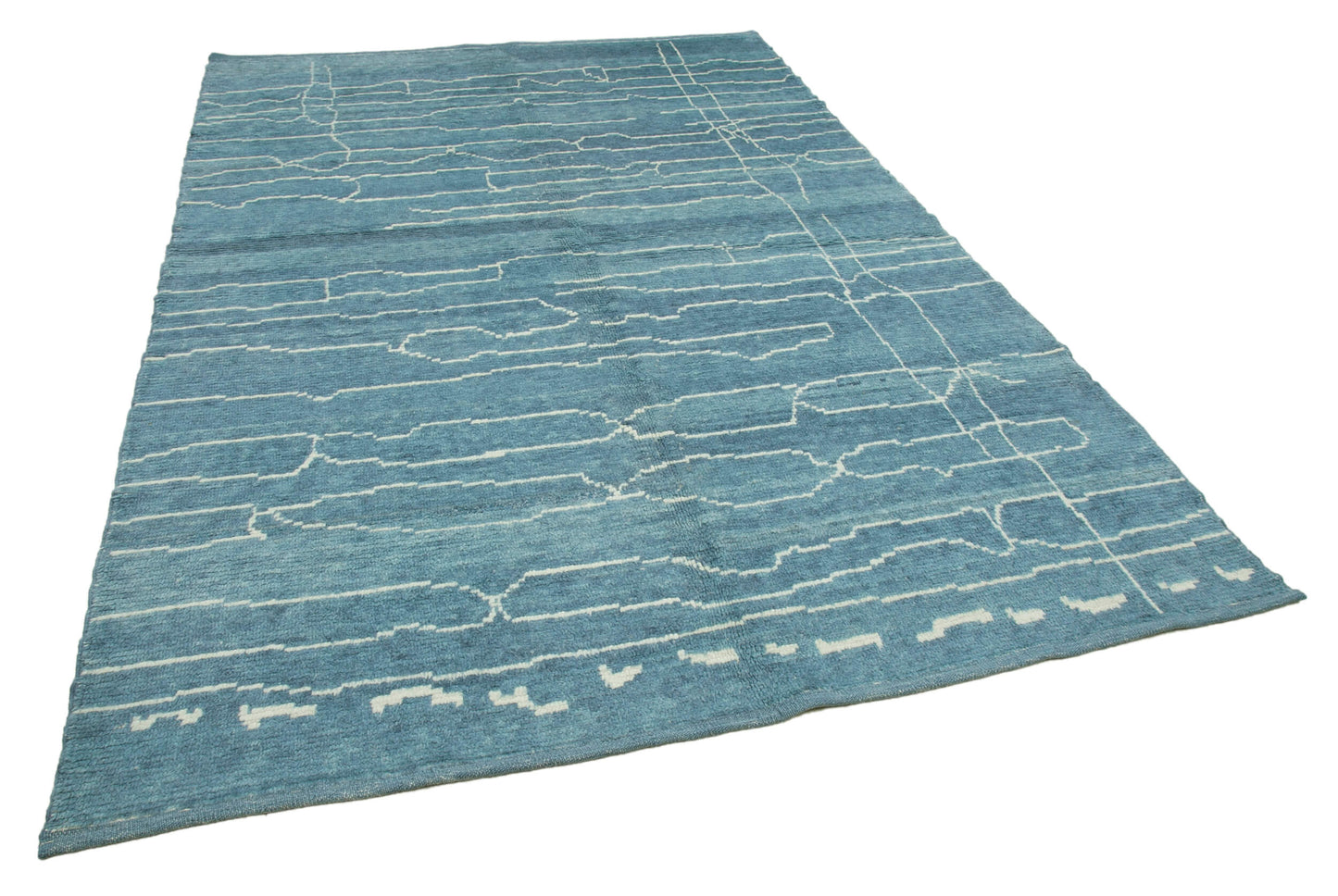 6x9 Blue Moroccan Rug - 35773