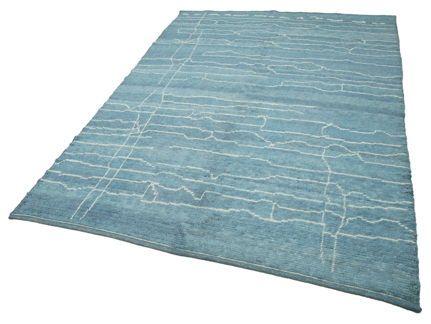 6x9 Blue Moroccan Rug - 35773