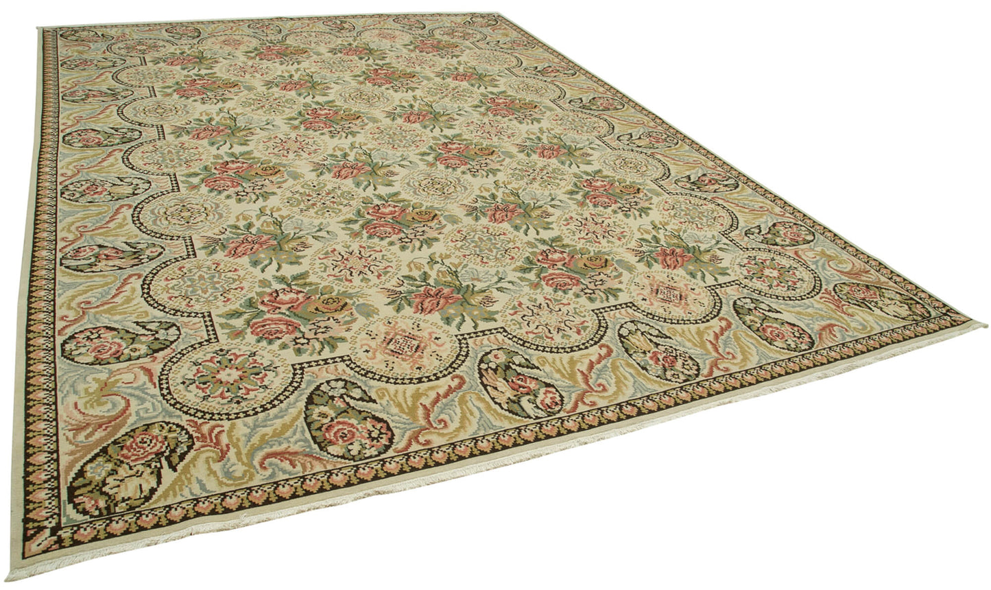 10x13 Beige Oushak Rug - 35790