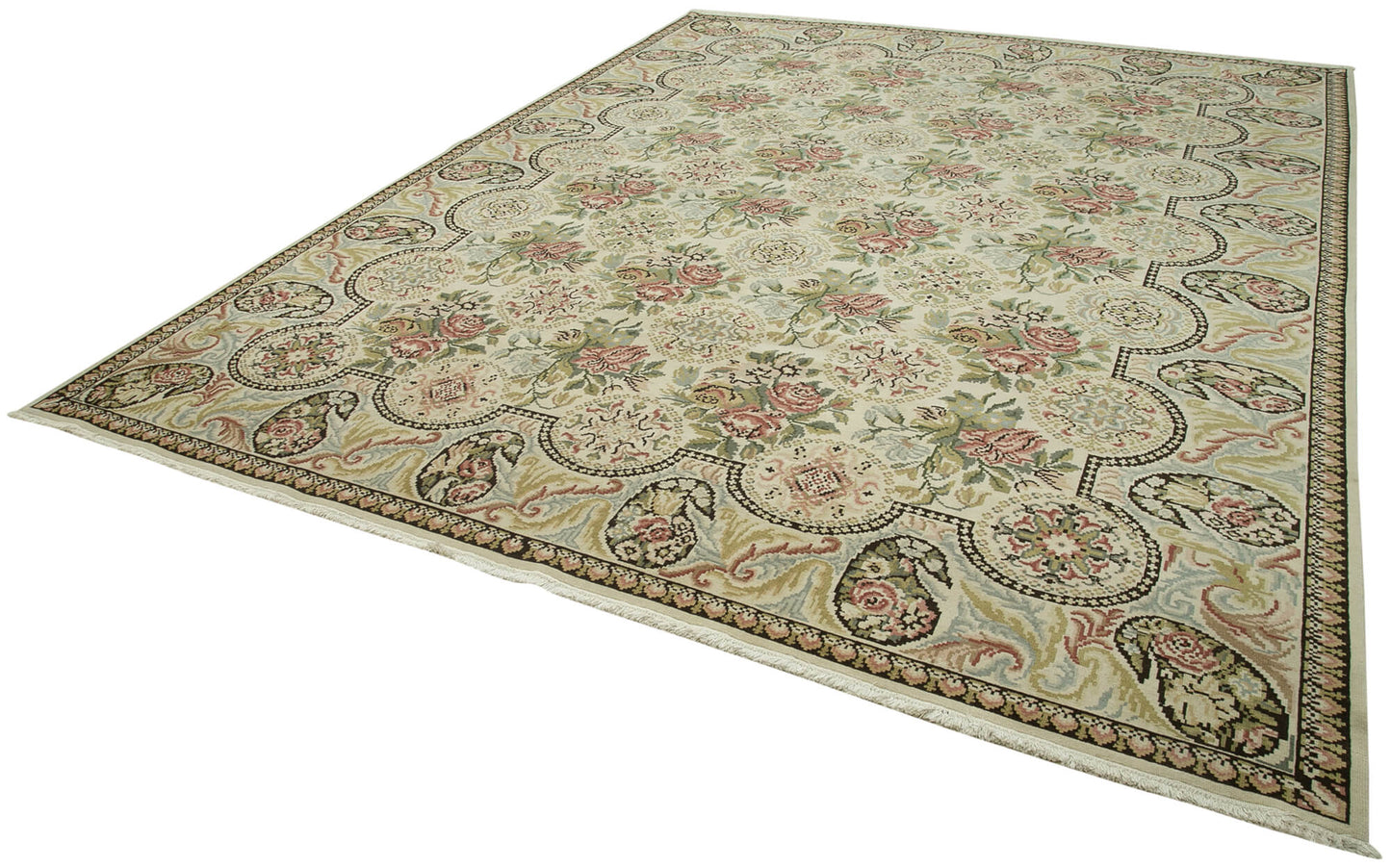 10x13 Beige Oushak Rug - 35790