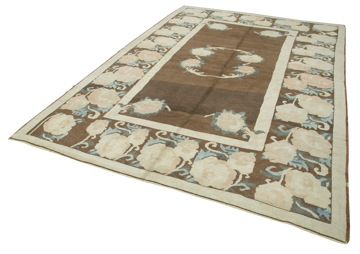 7x11 Beige Oushak Rug - 35797