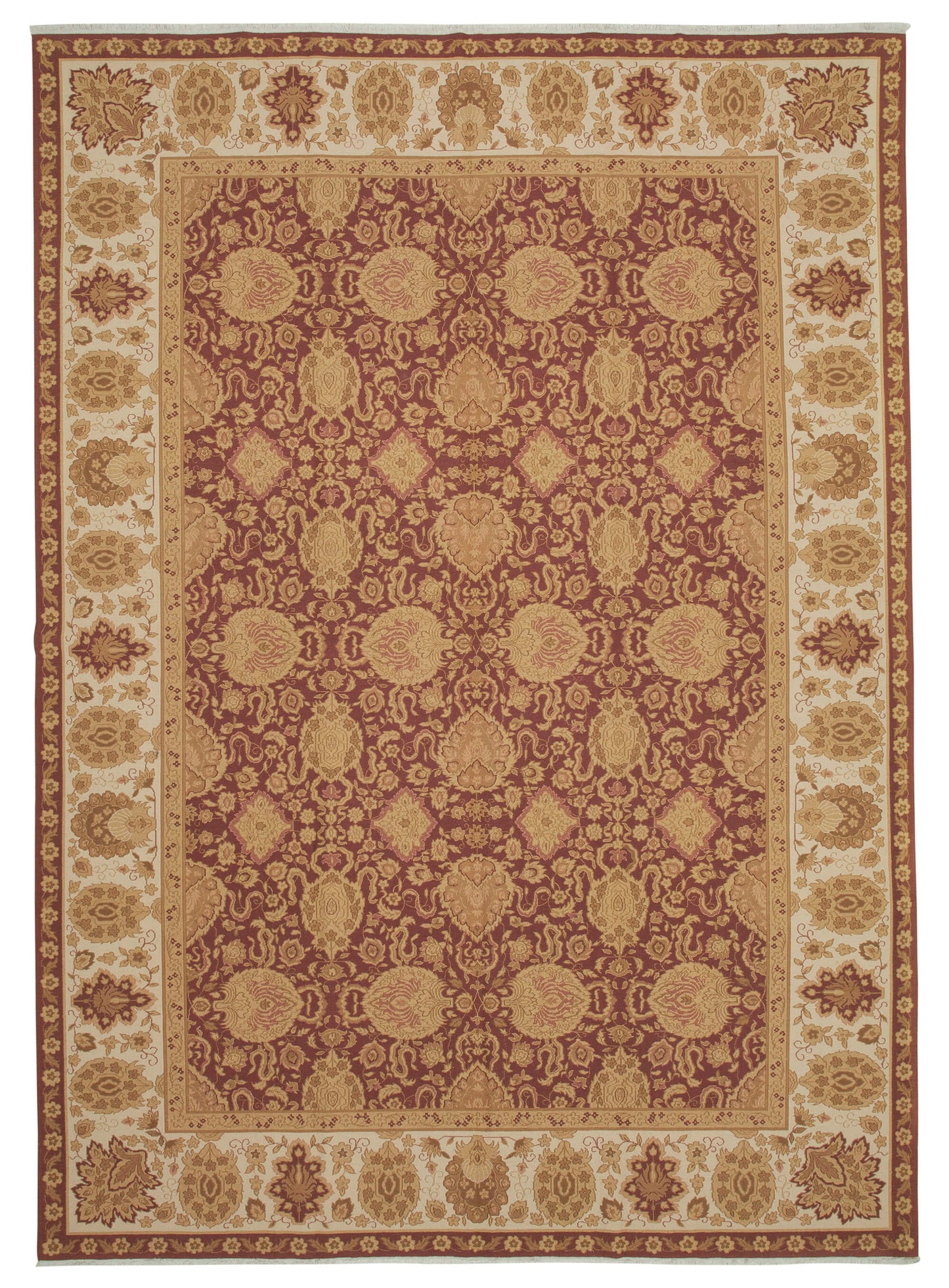 9x13 Beige Oushak Rug - 35798