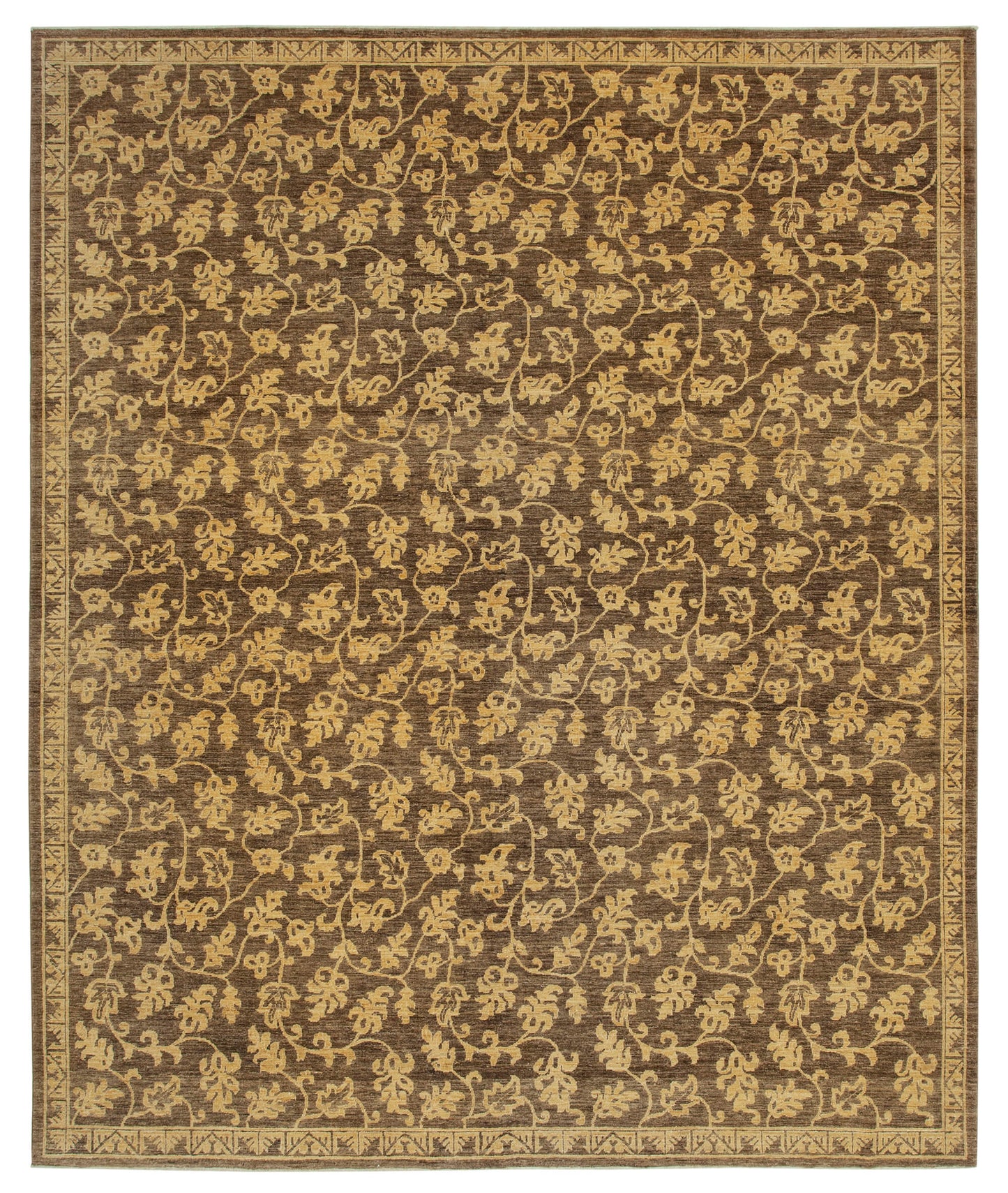 9x11 Brown Oushak Rug - 35800