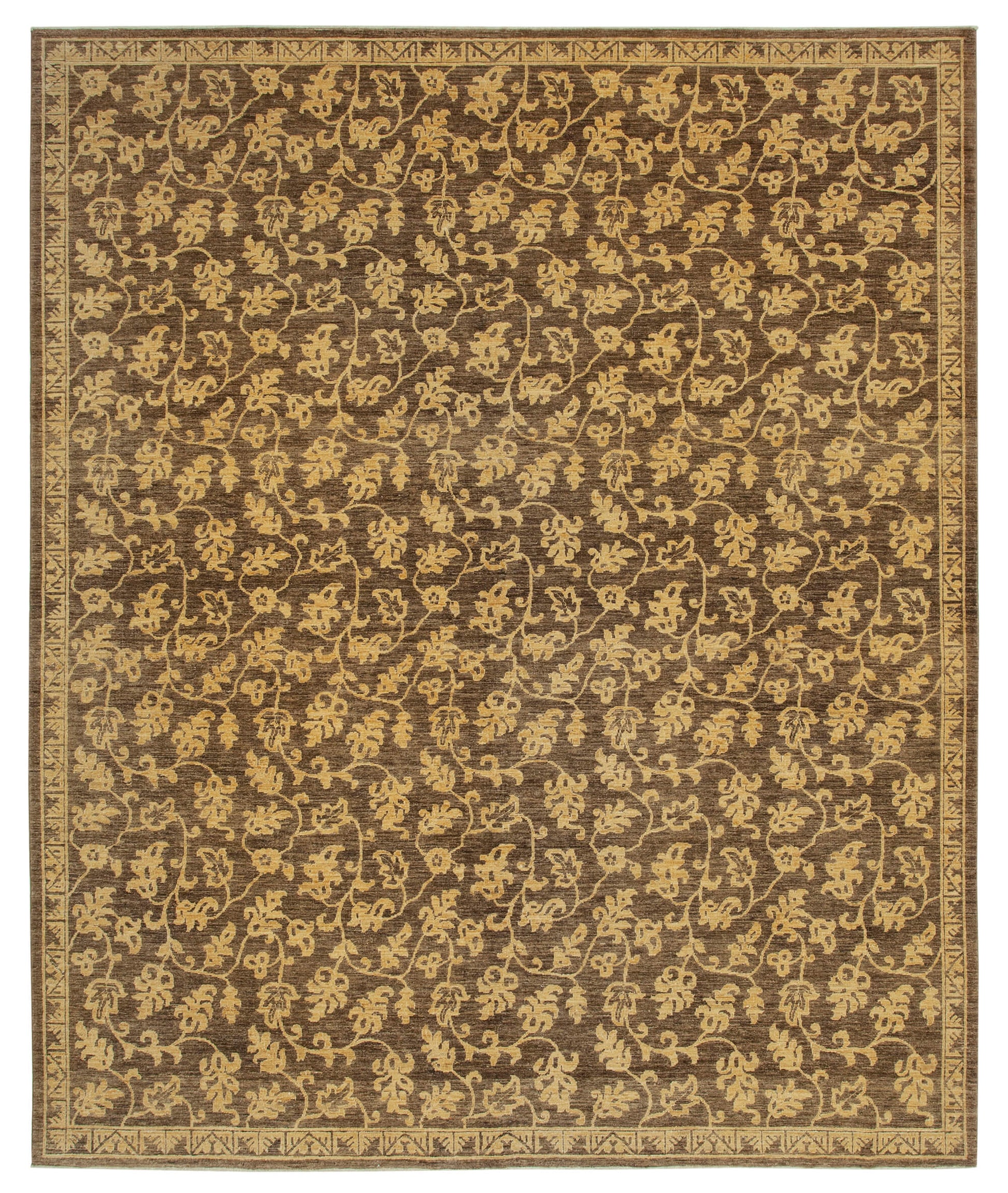 9x11 Brown Oushak Rug - 35800