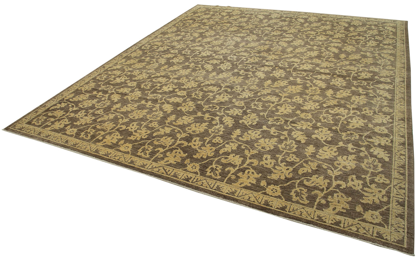 9x11 Brown Oushak Rug - 35800