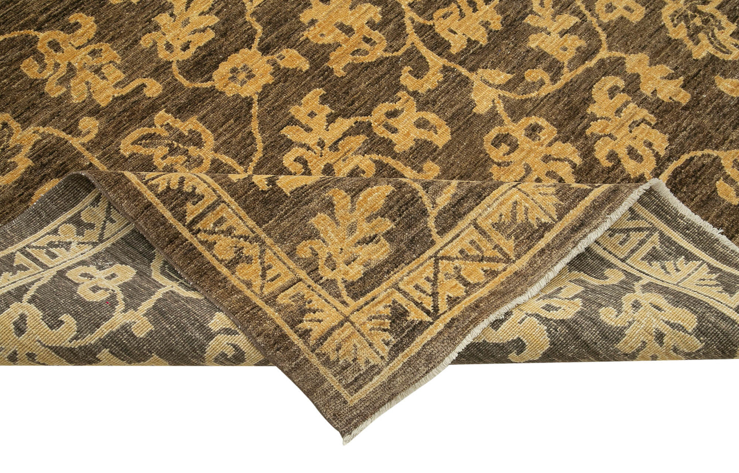 9x11 Brown Oushak Rug - 35800