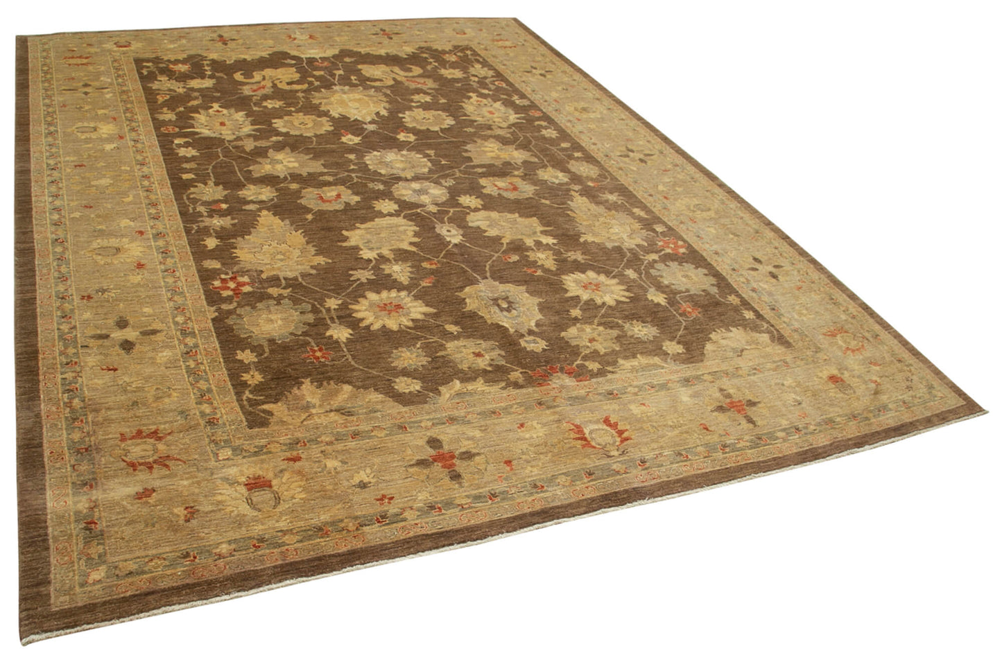 10x14 Brown Oushak Rug - 35811