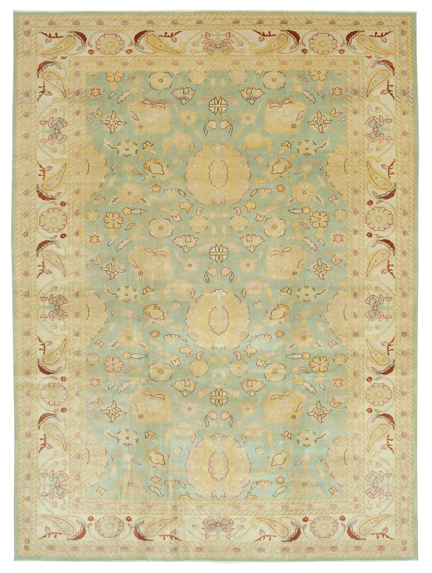 9x12 Beige Oushak Rug - 35814