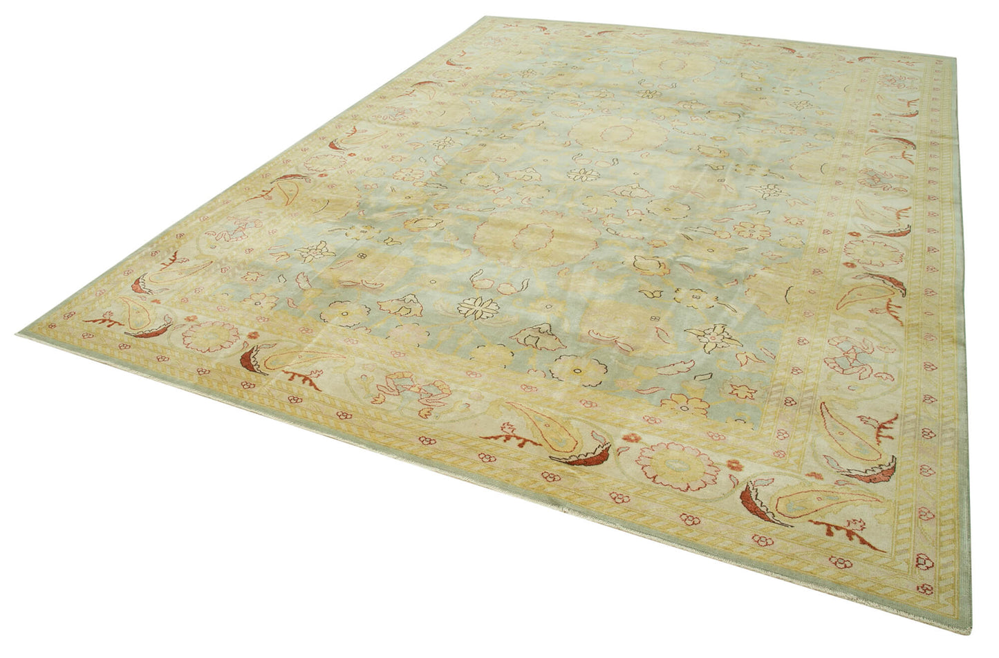 9x12 Beige Oushak Rug - 35814