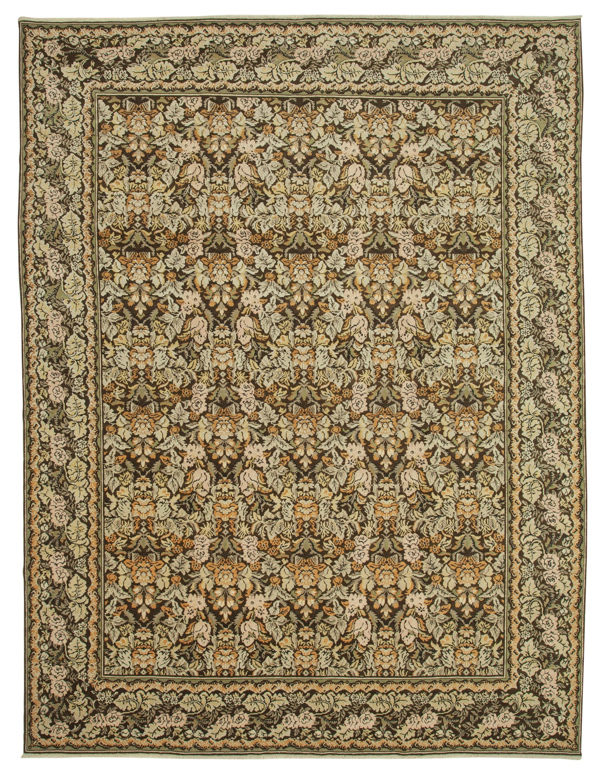 9x12 Beige Oushak Rug - 35815