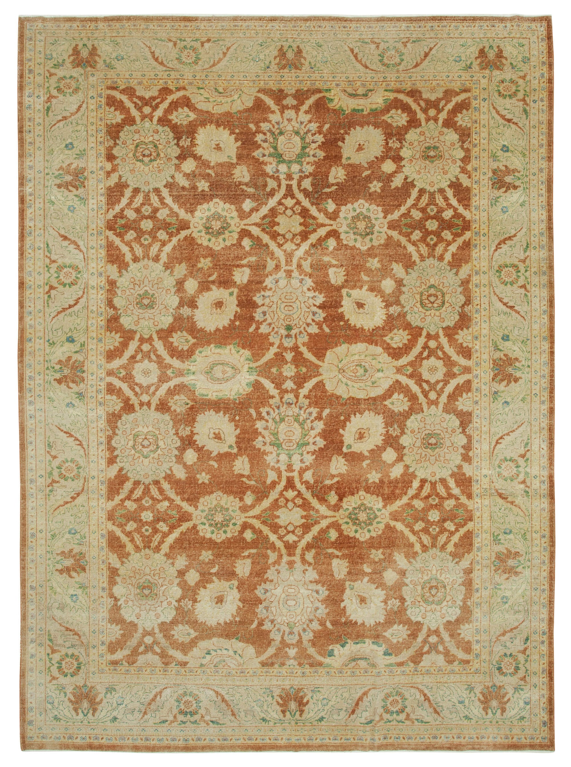 9x12 Beige Oushak Rug - 35824