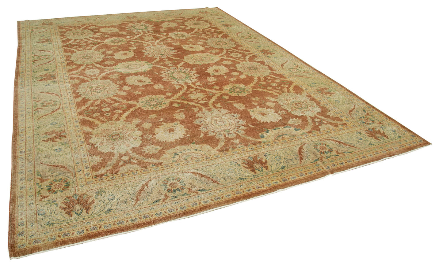 9x12 Beige Oushak Rug - 35824