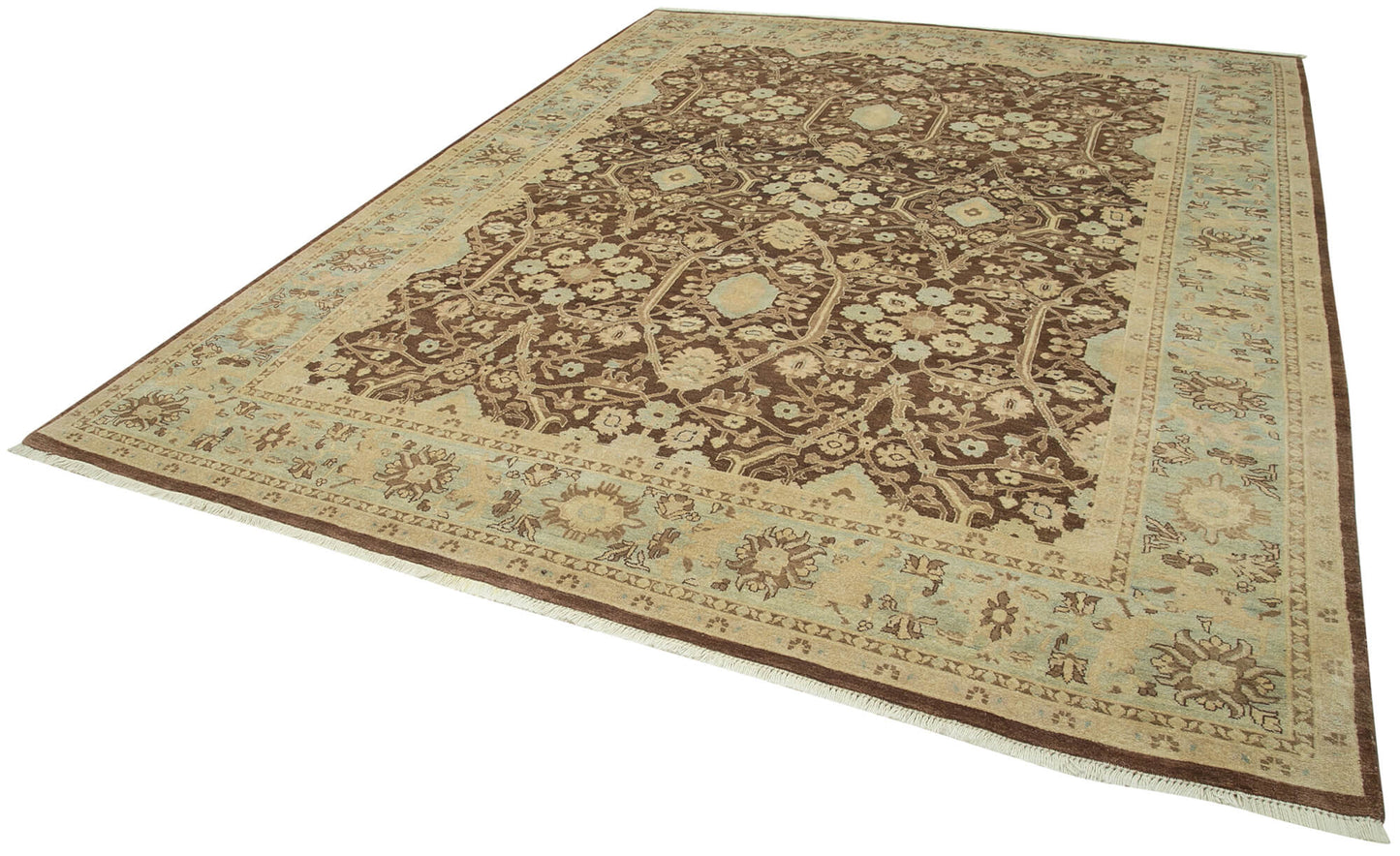 9x12 Brown Oushak Rug - 35825