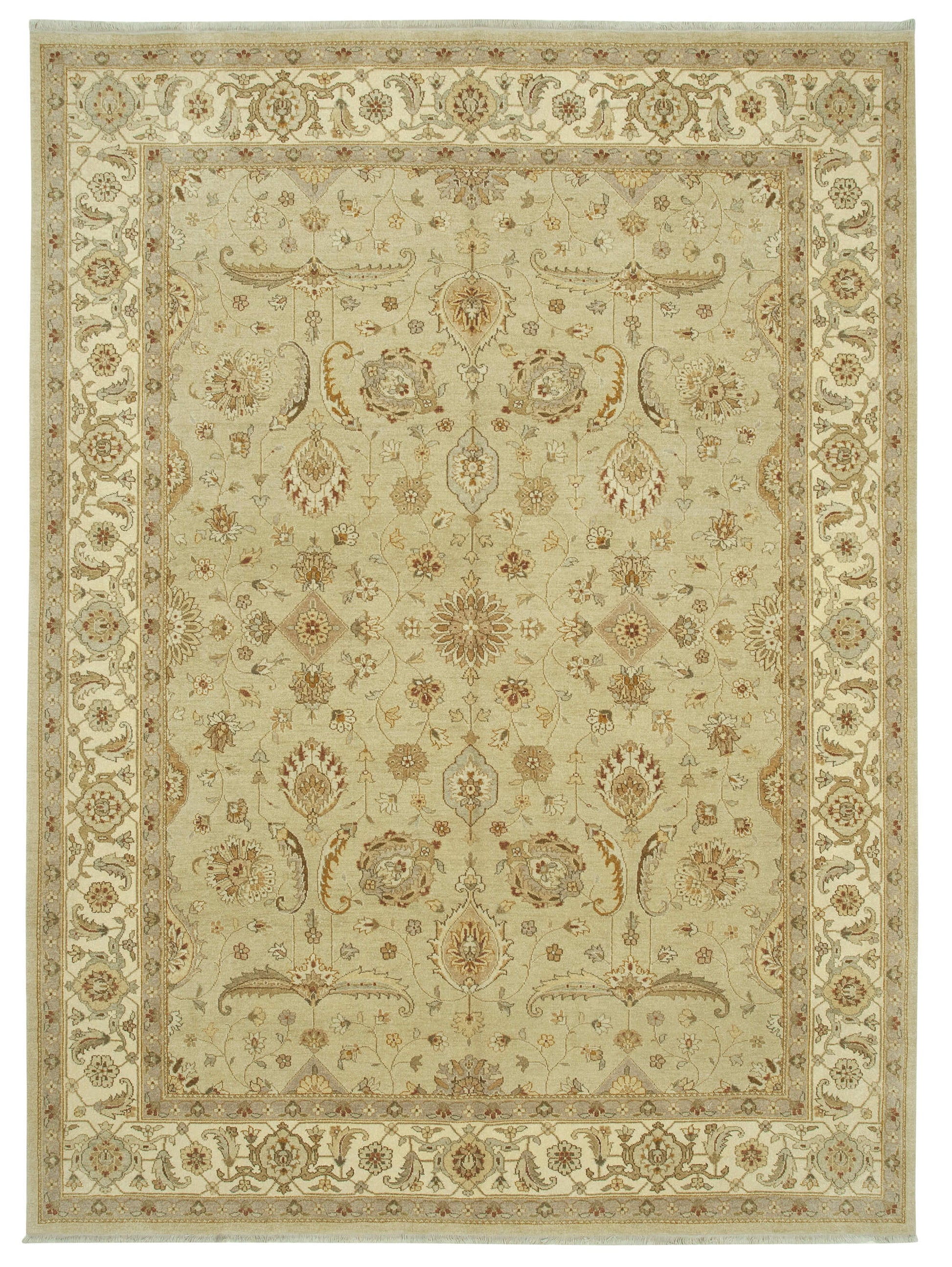 9x12 Beige Oushak Rug - 35828