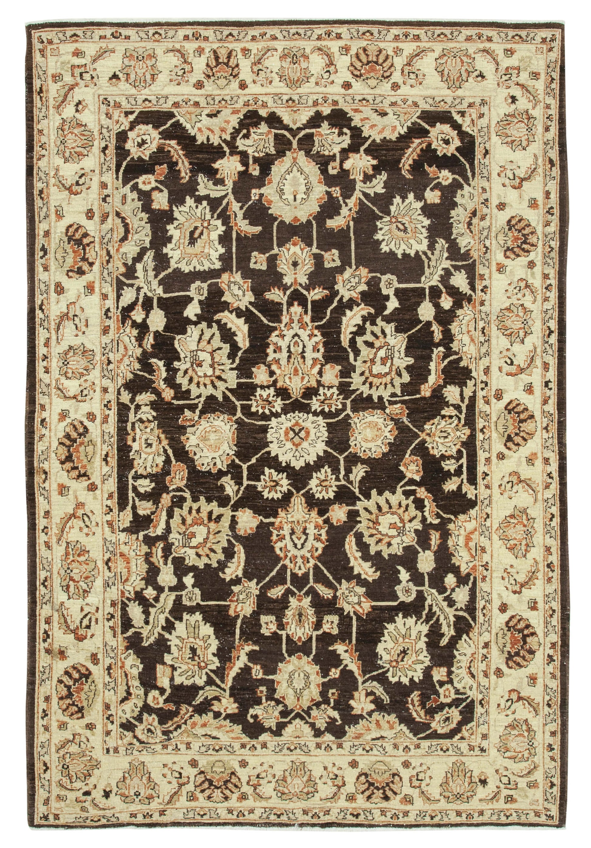 6x9 Beige Oushak Rug - 35830