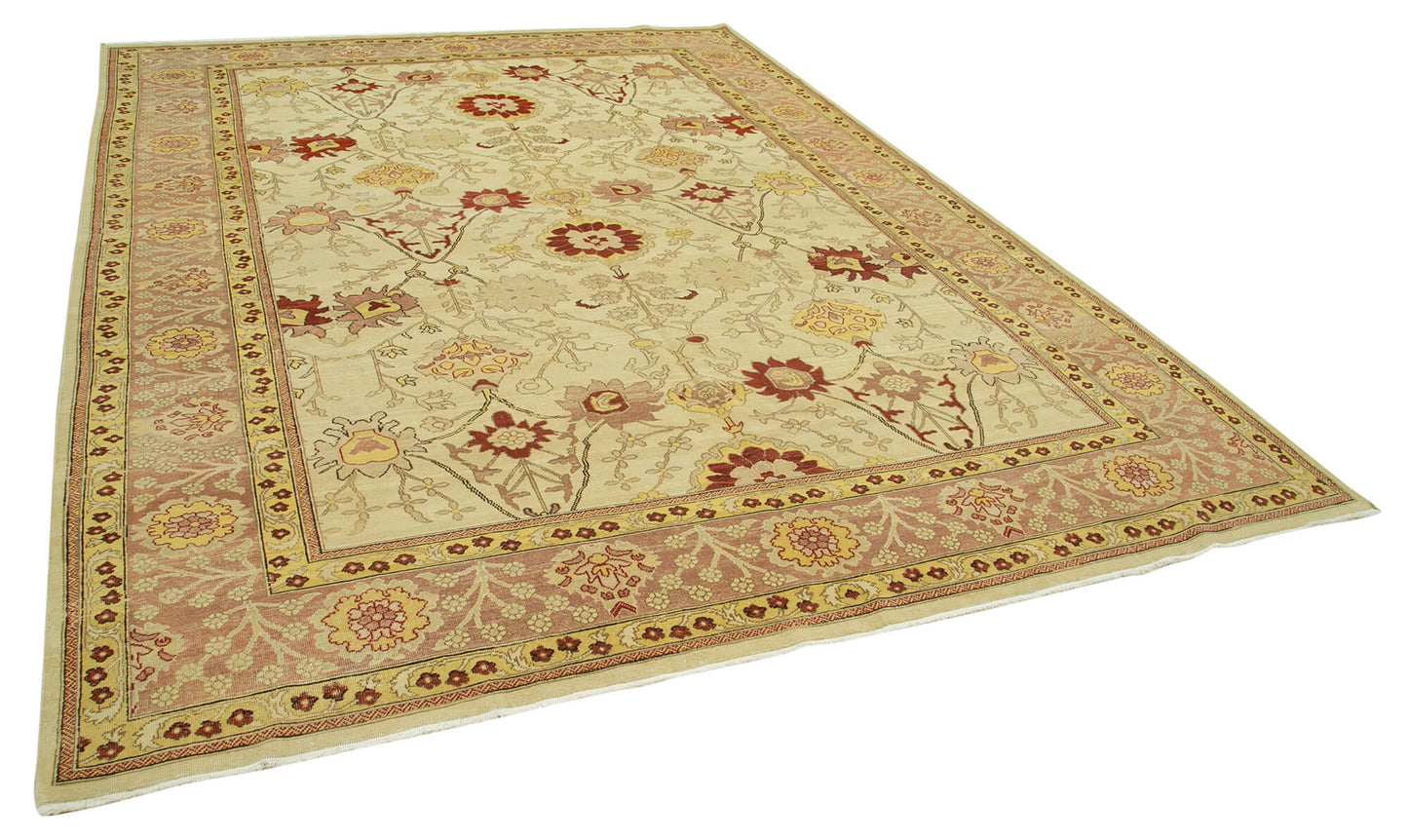 9x12 Beige Oushak Rug - 35833