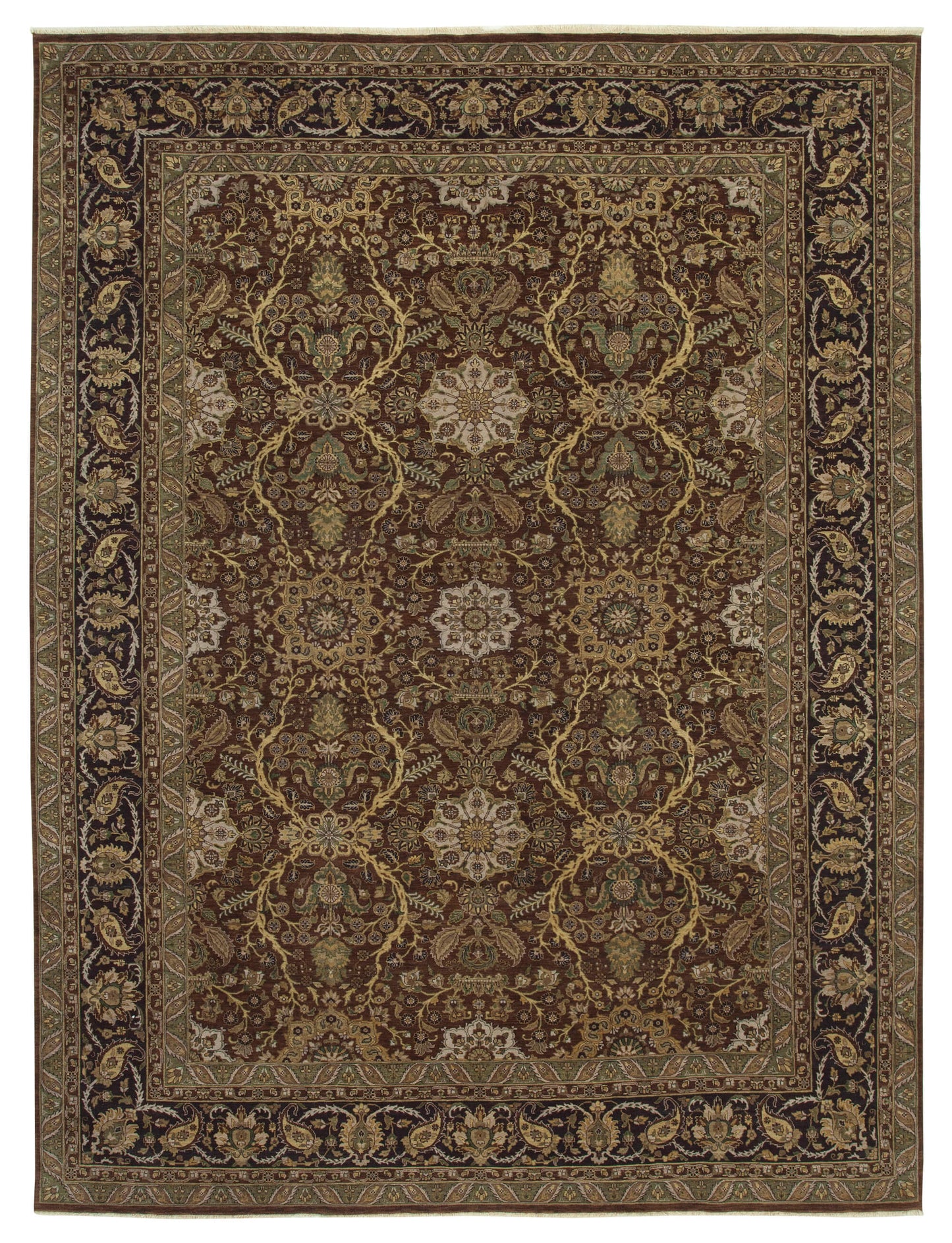 9x12 Brown Oushak Rug - 35835