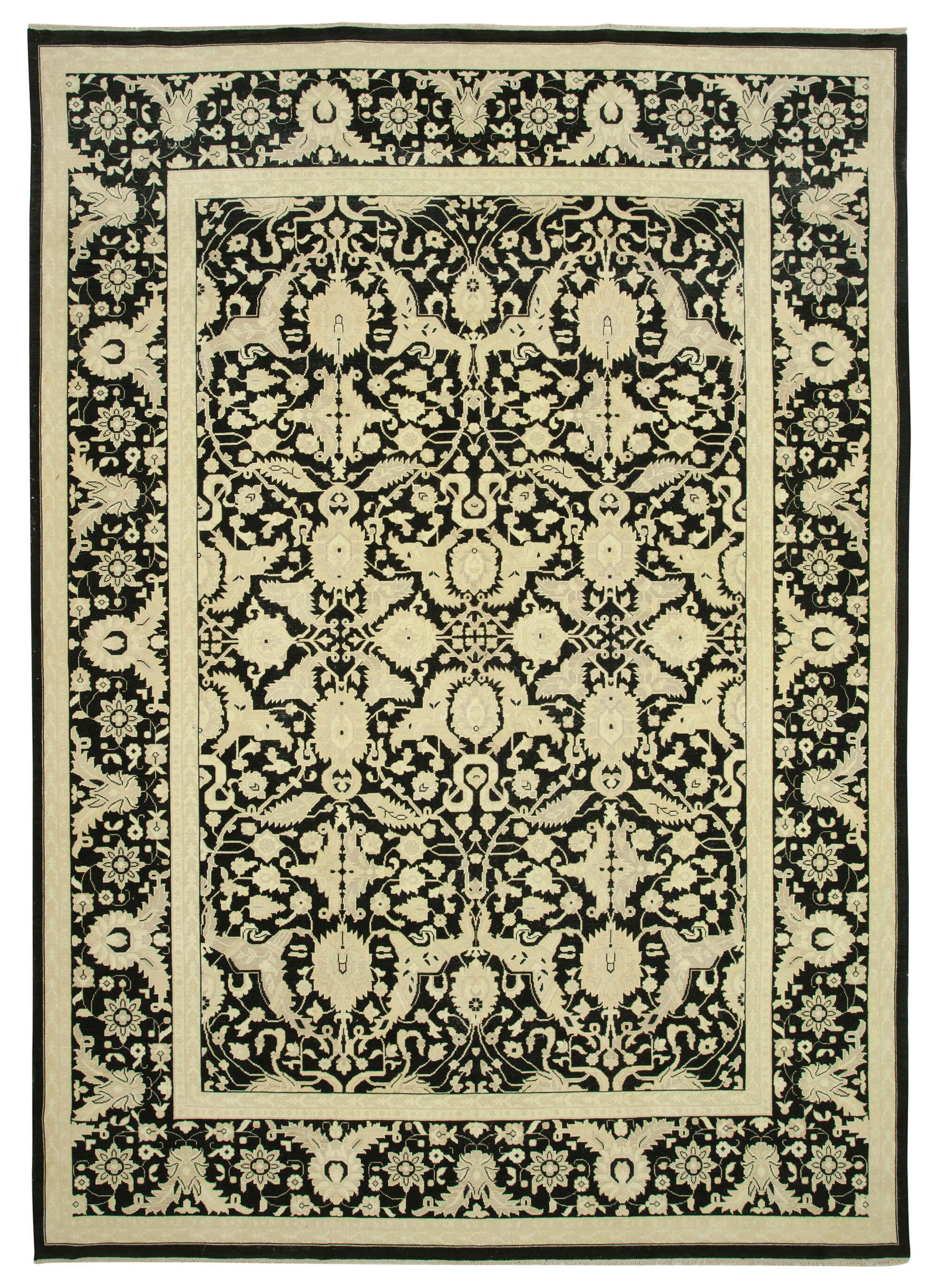 9x13 Beige Oushak Rug - 35840