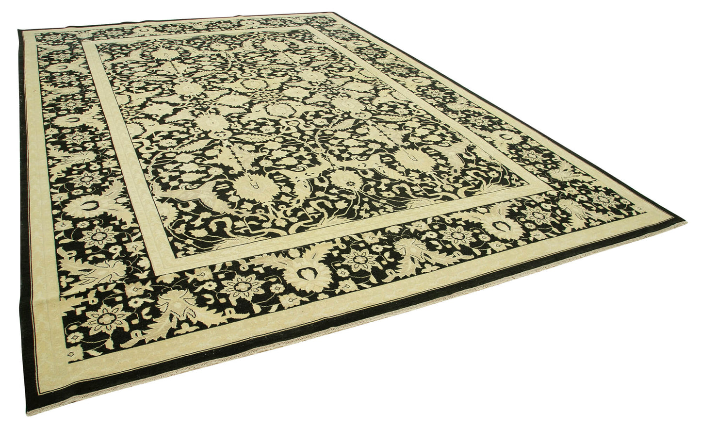 9x13 Beige Oushak Rug - 35840