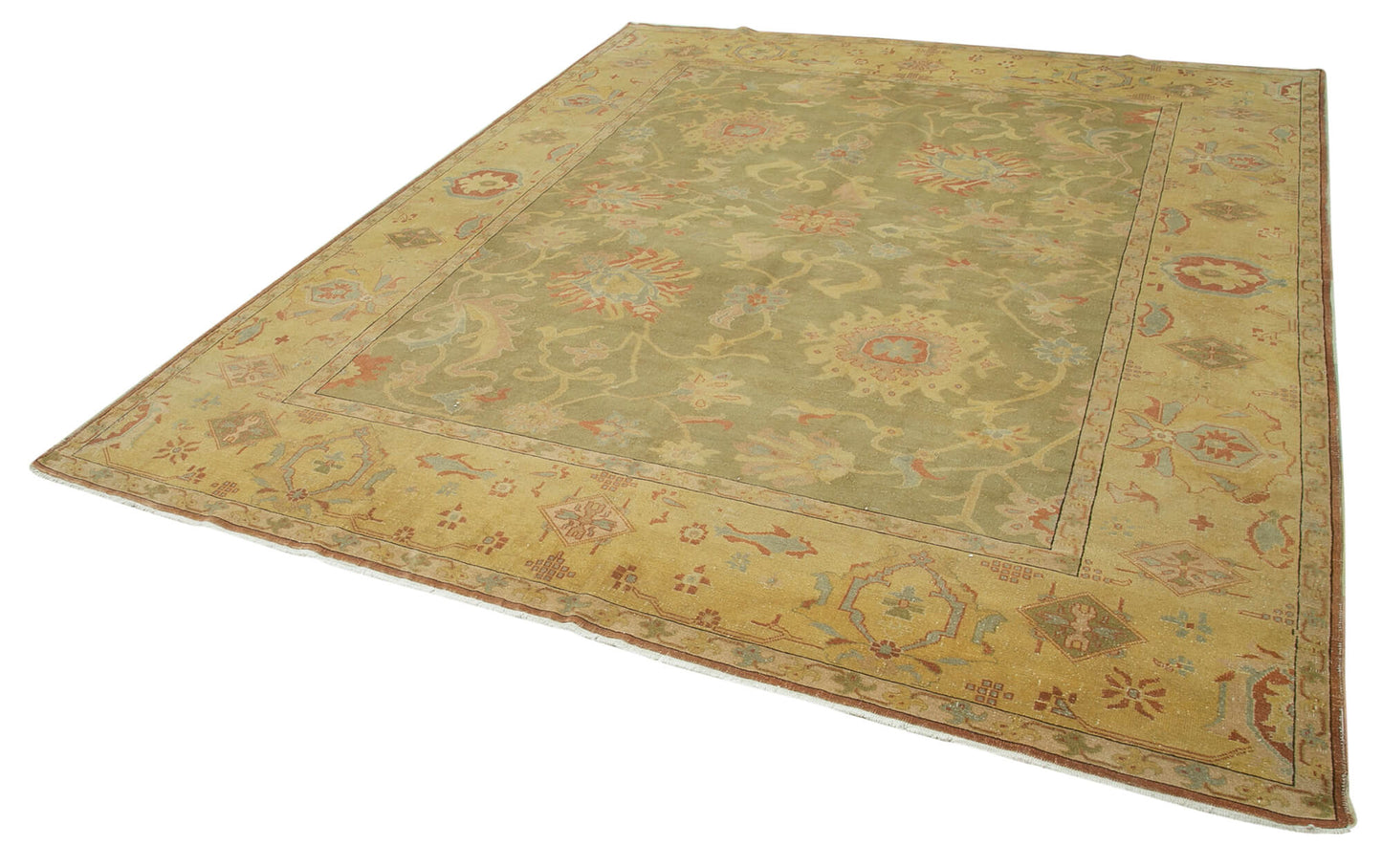 8x10 Yellow Oushak Rug - 35841