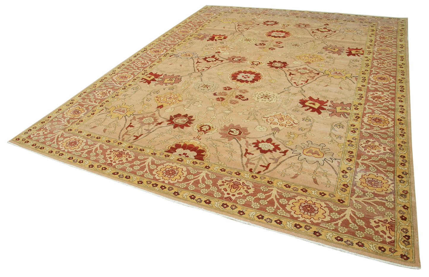 9x12 Beige Oushak Rug - 35842