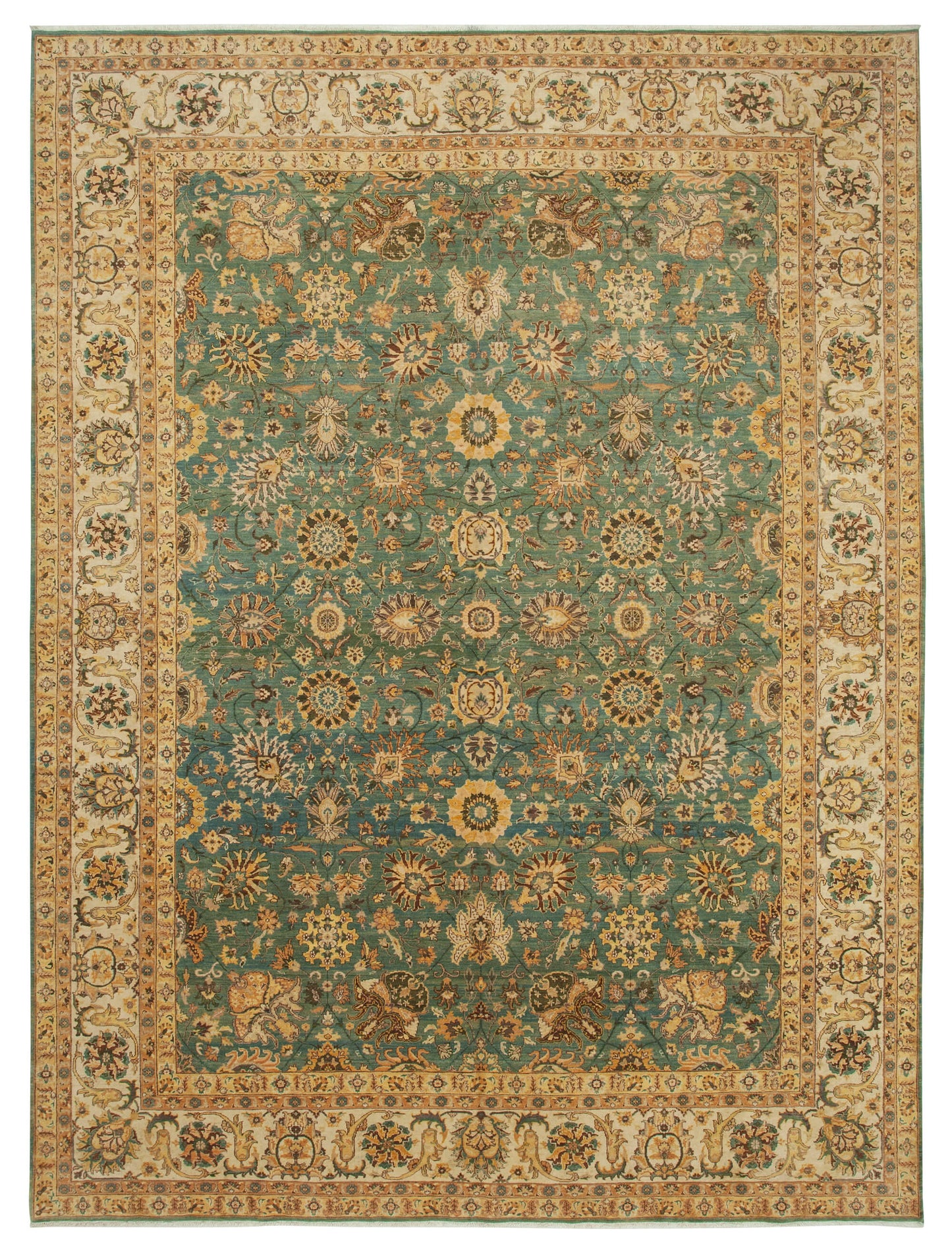 9x12 Yellow Oushak Rug - 35845