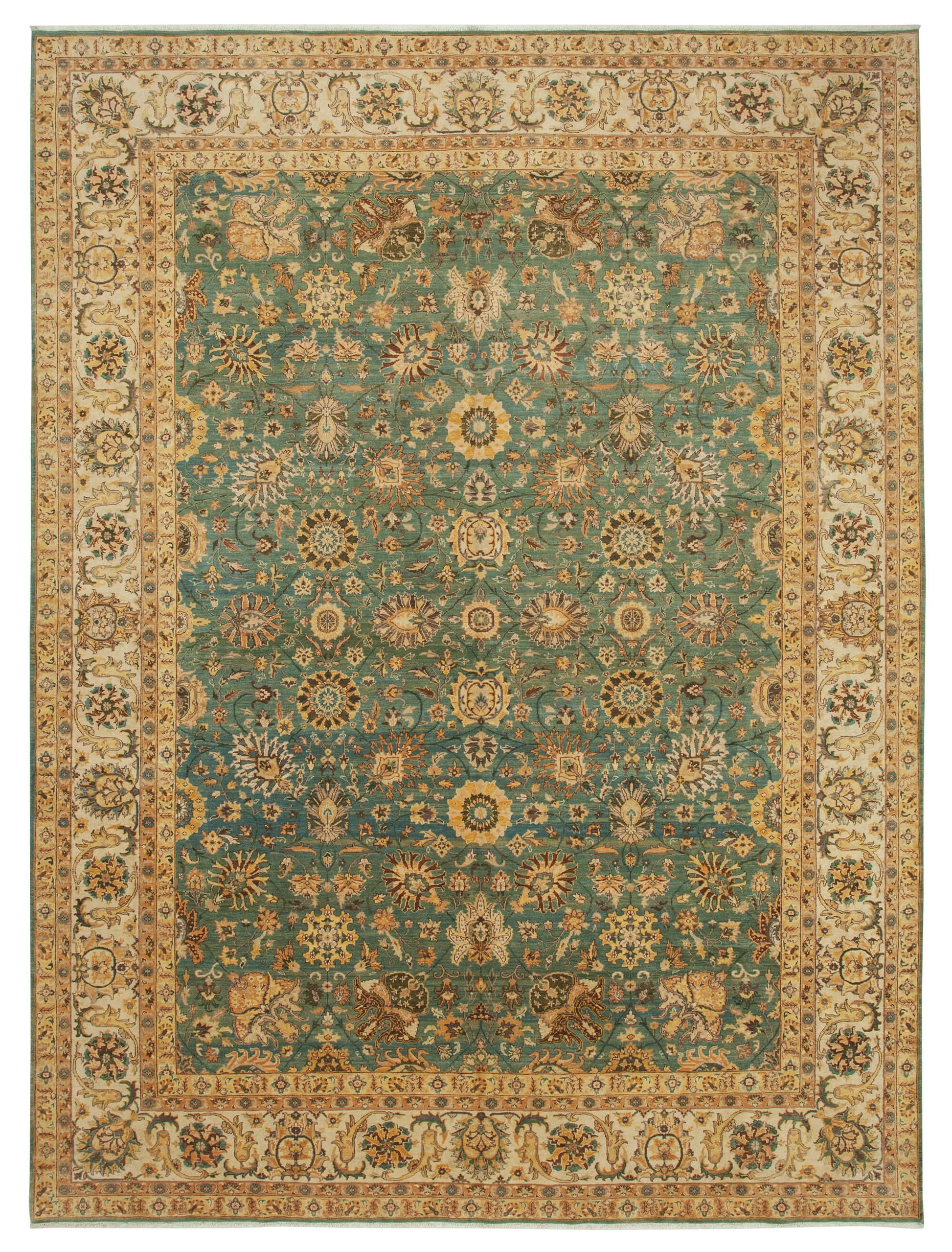 9x12 Yellow Oushak Rug - 35845