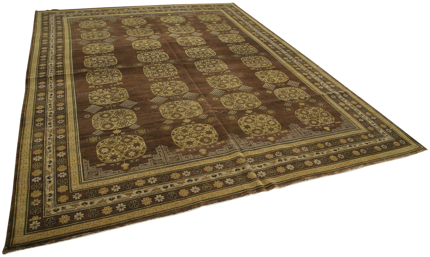 9x12 Brown Oushak Rug - 35848