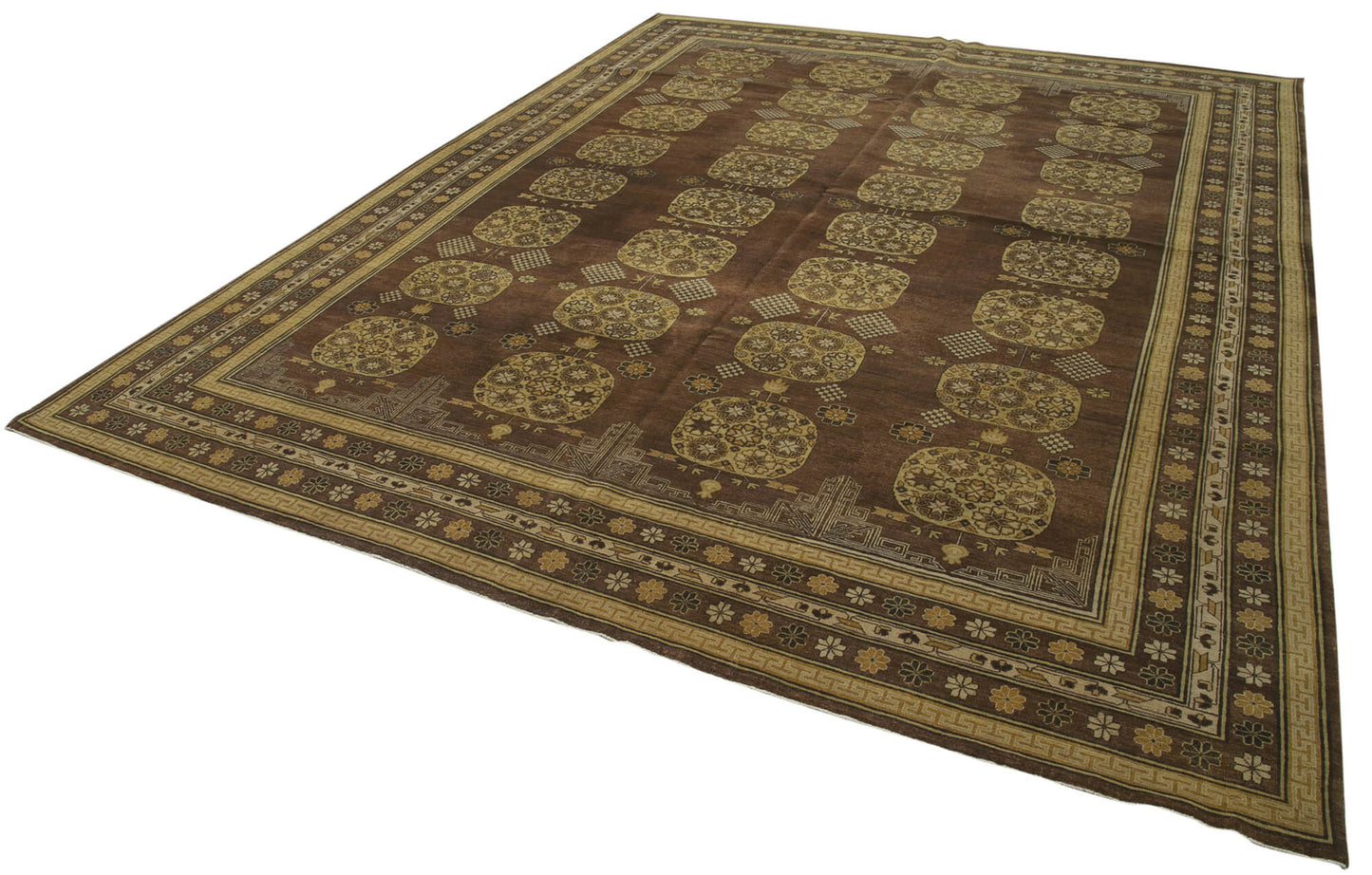 9x12 Brown Oushak Rug - 35848