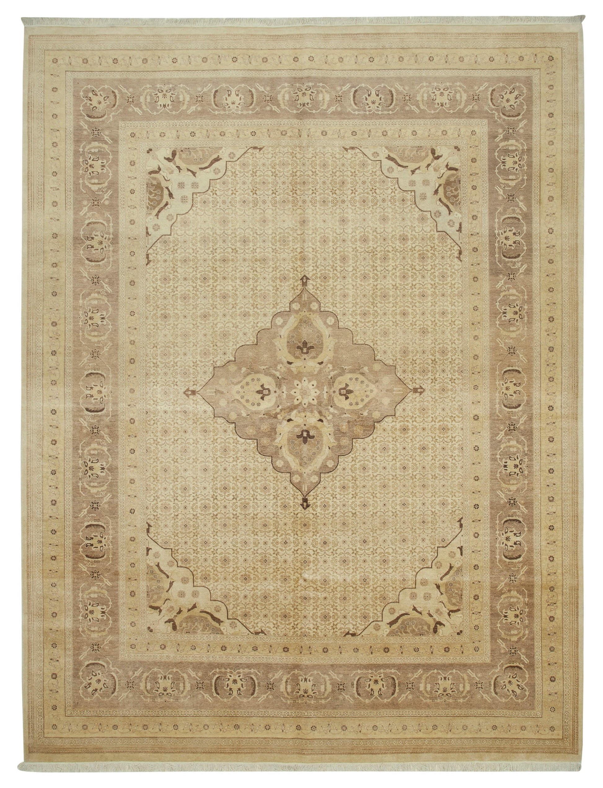 9x12 Beige Oushak Rug - 35849