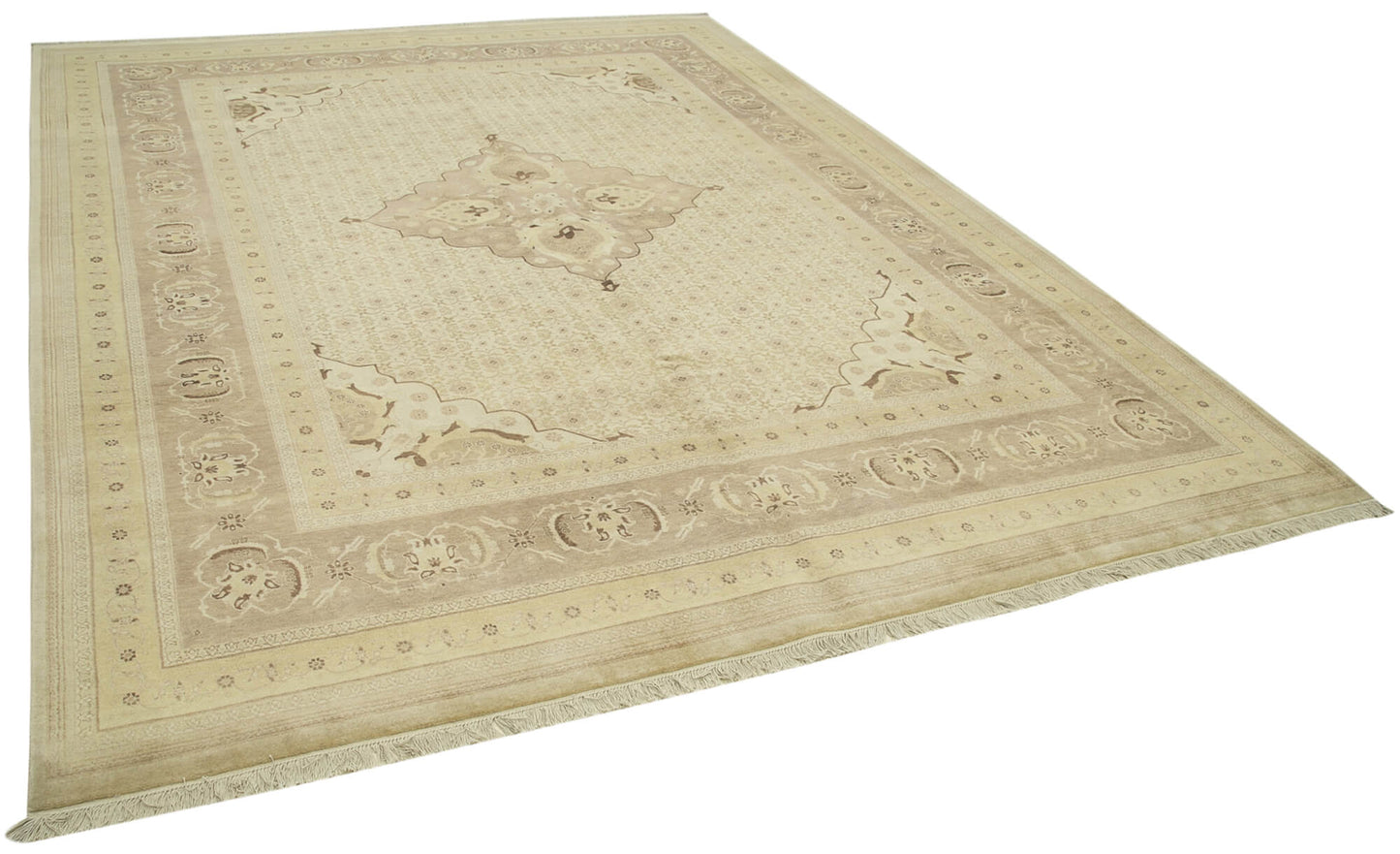 9x12 Beige Oushak Rug - 35849