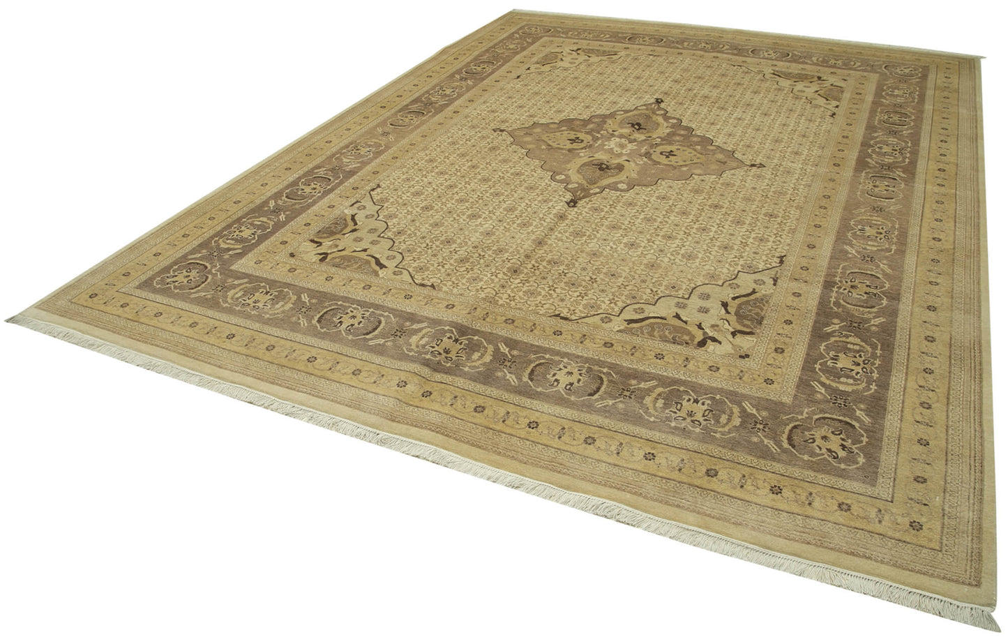 9x12 Beige Oushak Rug - 35849