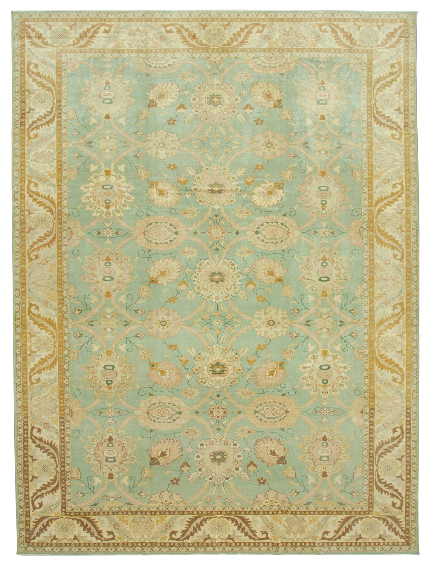 10x14 Beige Oushak Rug - 35858